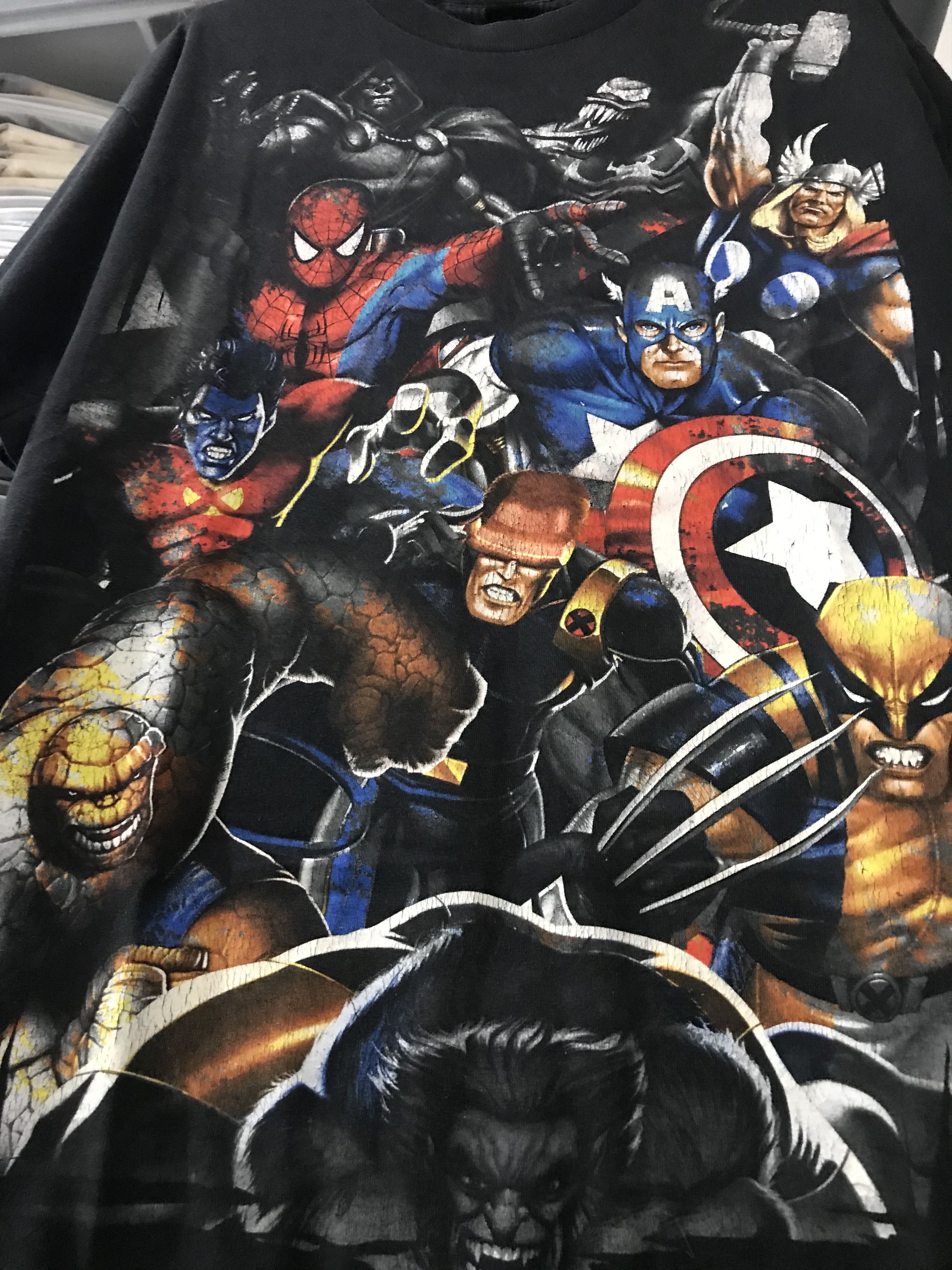 Marvel Comics × Vintage Vintage Marvel Full Team Mad Engine Size US XL / EU 56 / 4 - 3 Thumbnail