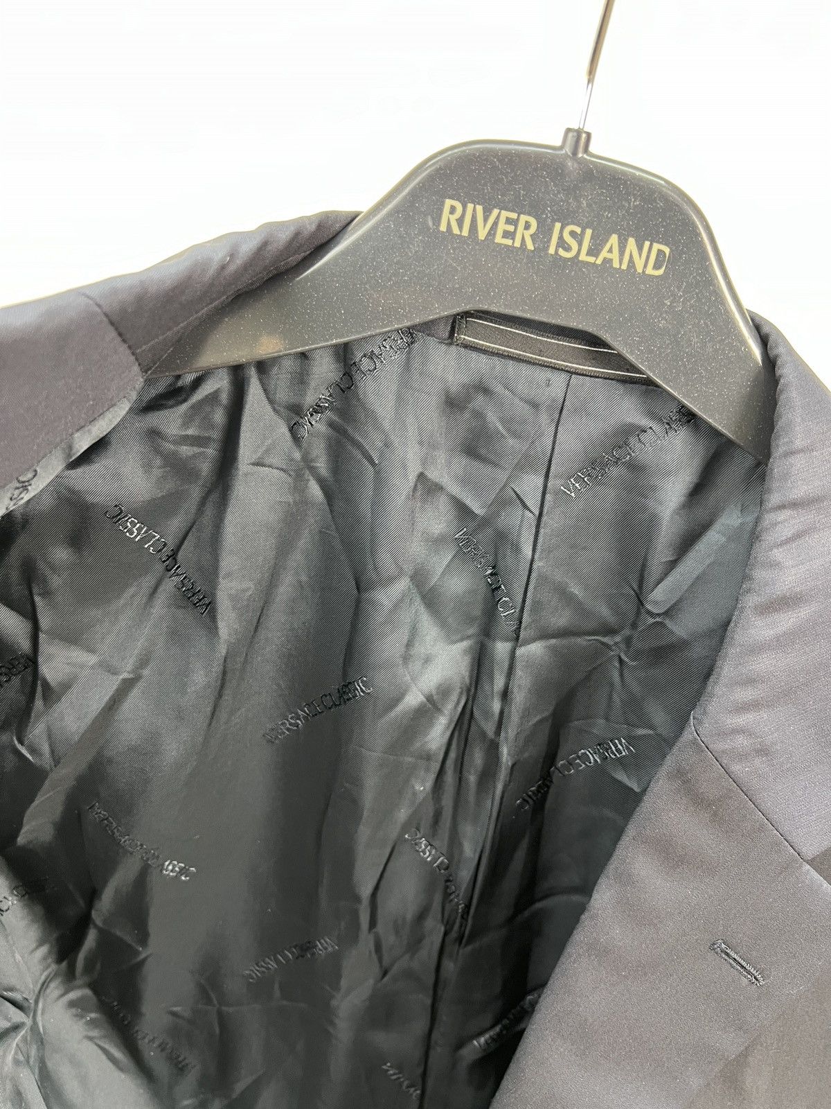 Versace Vintage Versace Classic V2 Navy Blazer Jacket Men’s 3-Button Size 52R - 11 Thumbnail