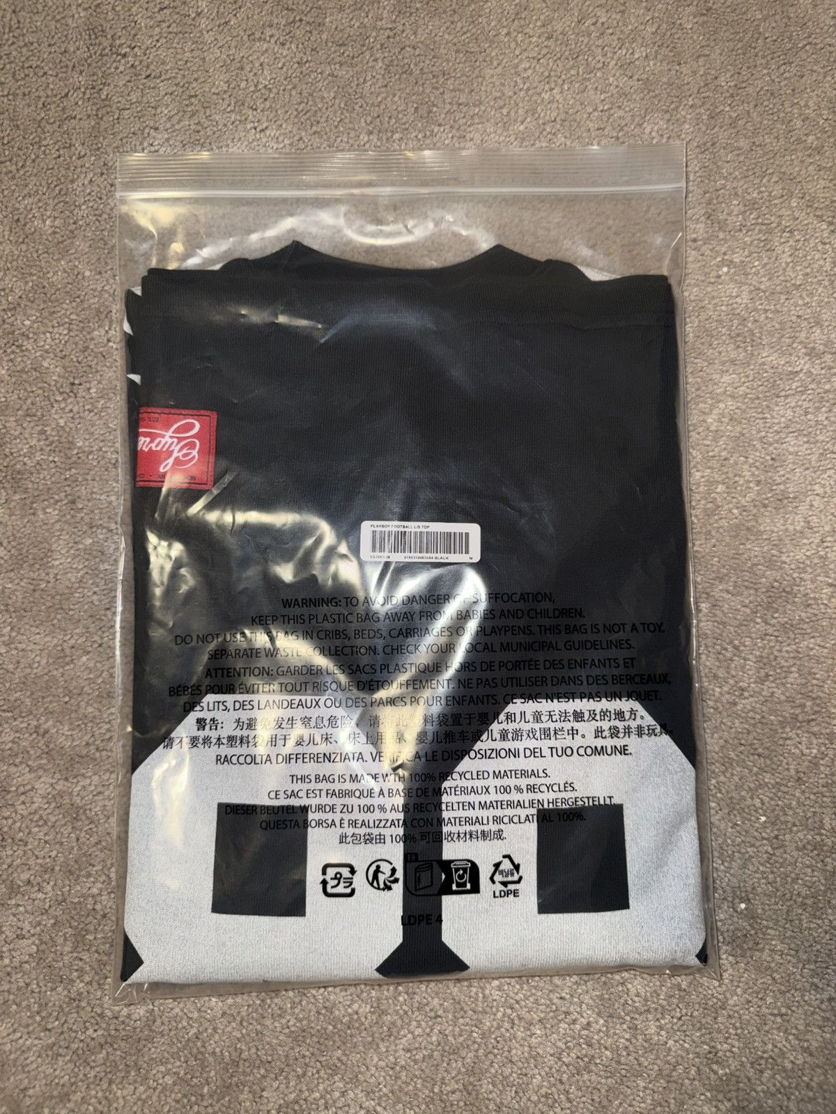 Playboy × Supreme Supreme Playboy L/S Football Top Black Medium w/ Receipt Size US M / EU 48-50 / 2 - 8 Thumbnail