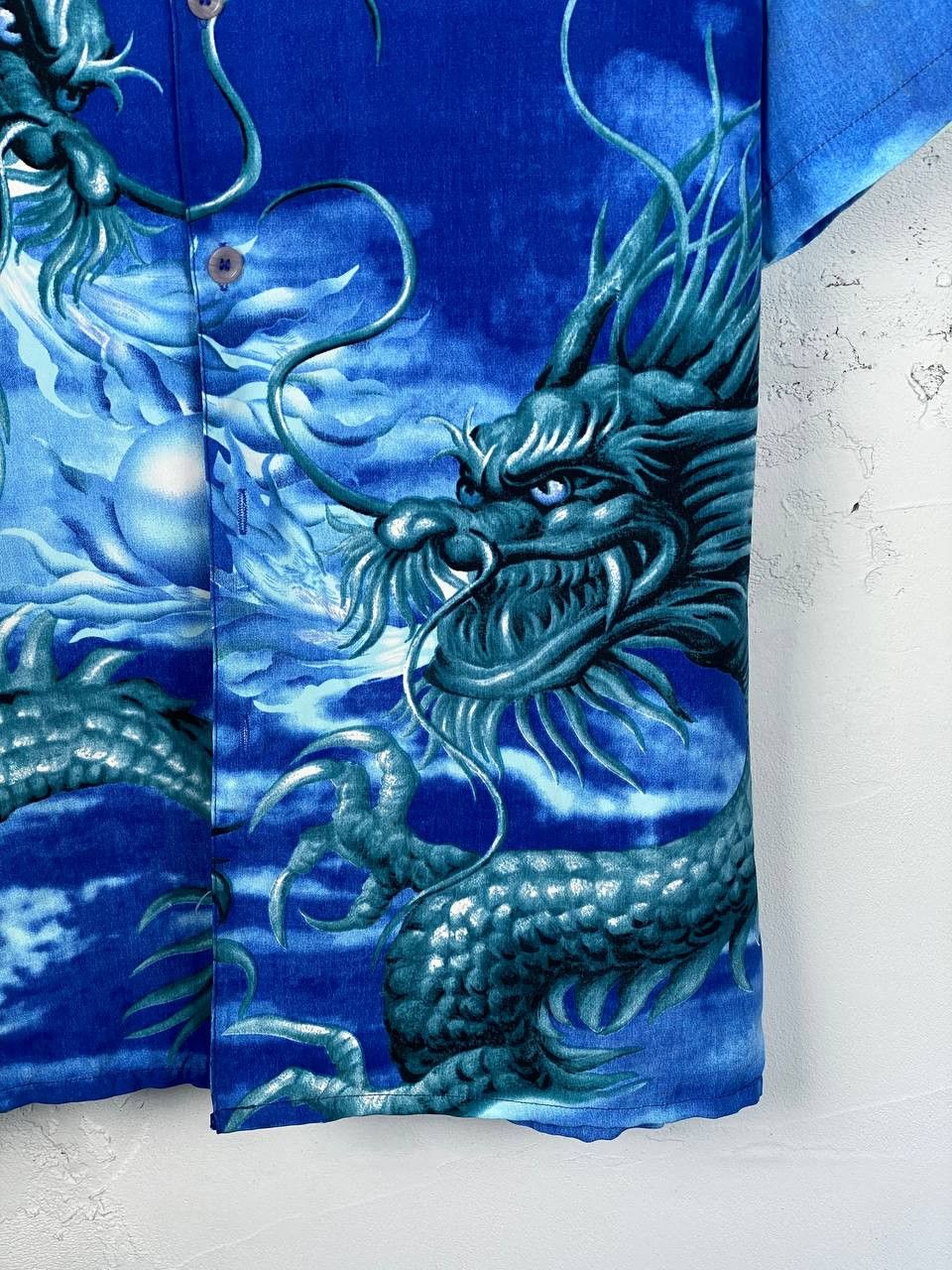 Desigual × Japanese Brand Vintage Crazy Dragon Shirt Japan Y2K Samurai Sakura Size US M / EU 48-50 / 2 - 4 Thumbnail
