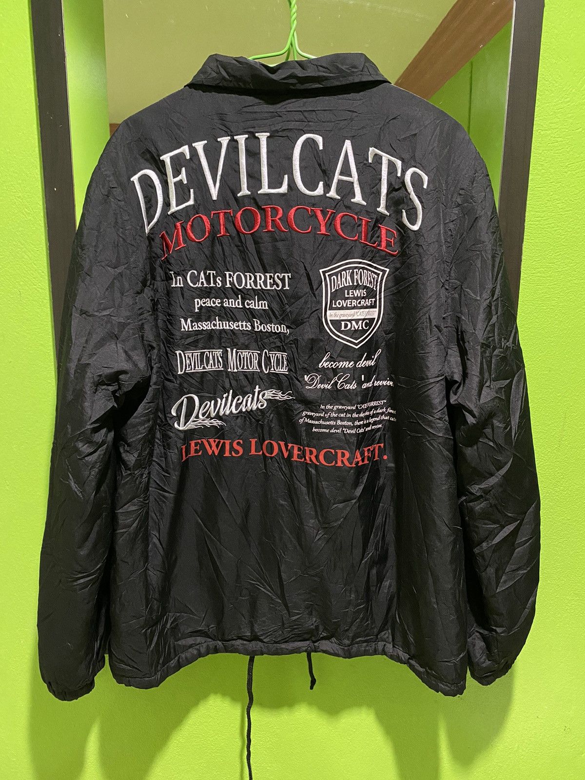 Japanese Brand Devil Cats Motorcycle black coach jacket Size US M / EU 48-50 / 2 - 1 Thumbnail