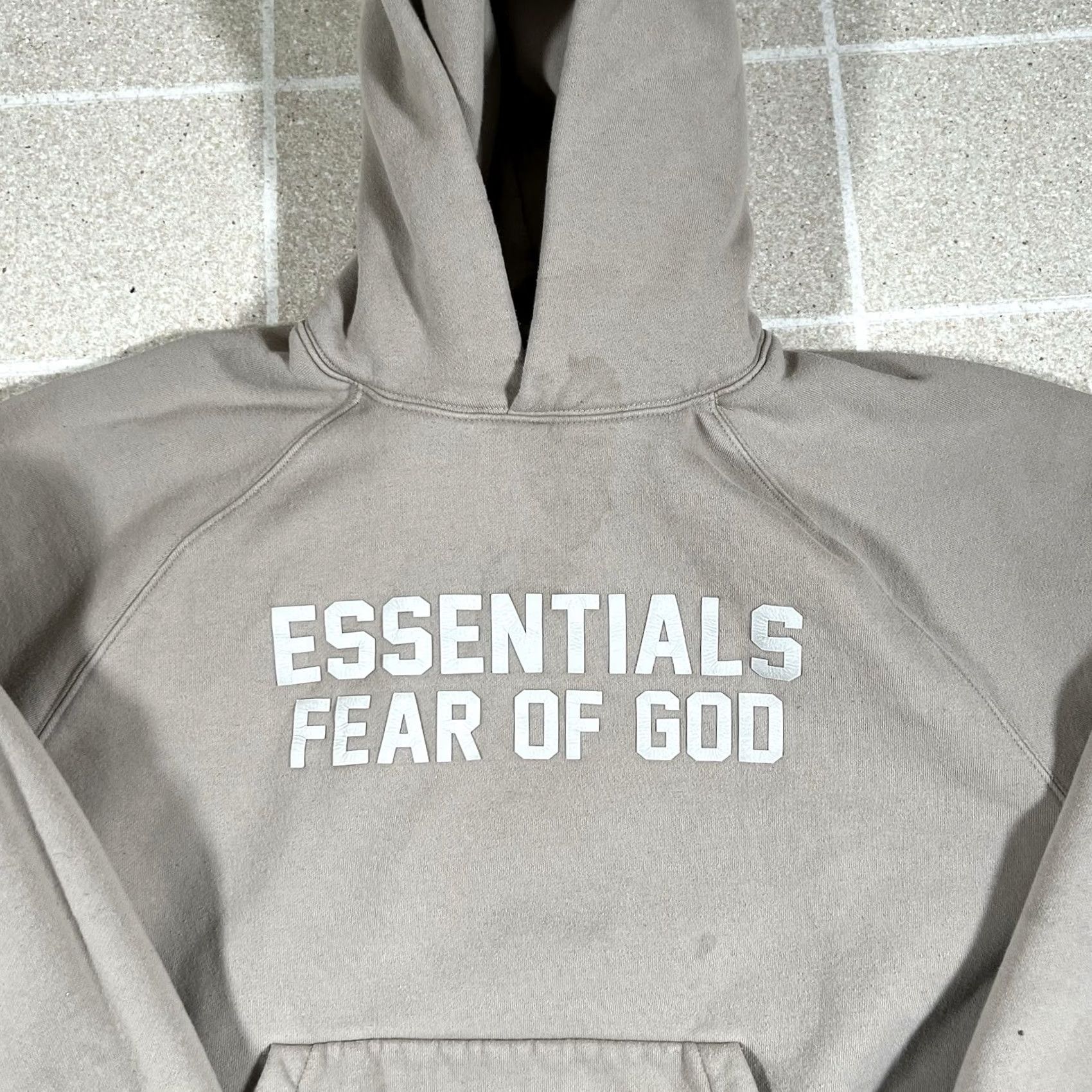 Essentials Fear of God Essentials Hoodie Womens Size S Pullover Beige Activewear Slim Fits Adults Women S Beige Hoodie Remove Extra Text Size S / US 4 / IT 40 - 2 Thumbnail