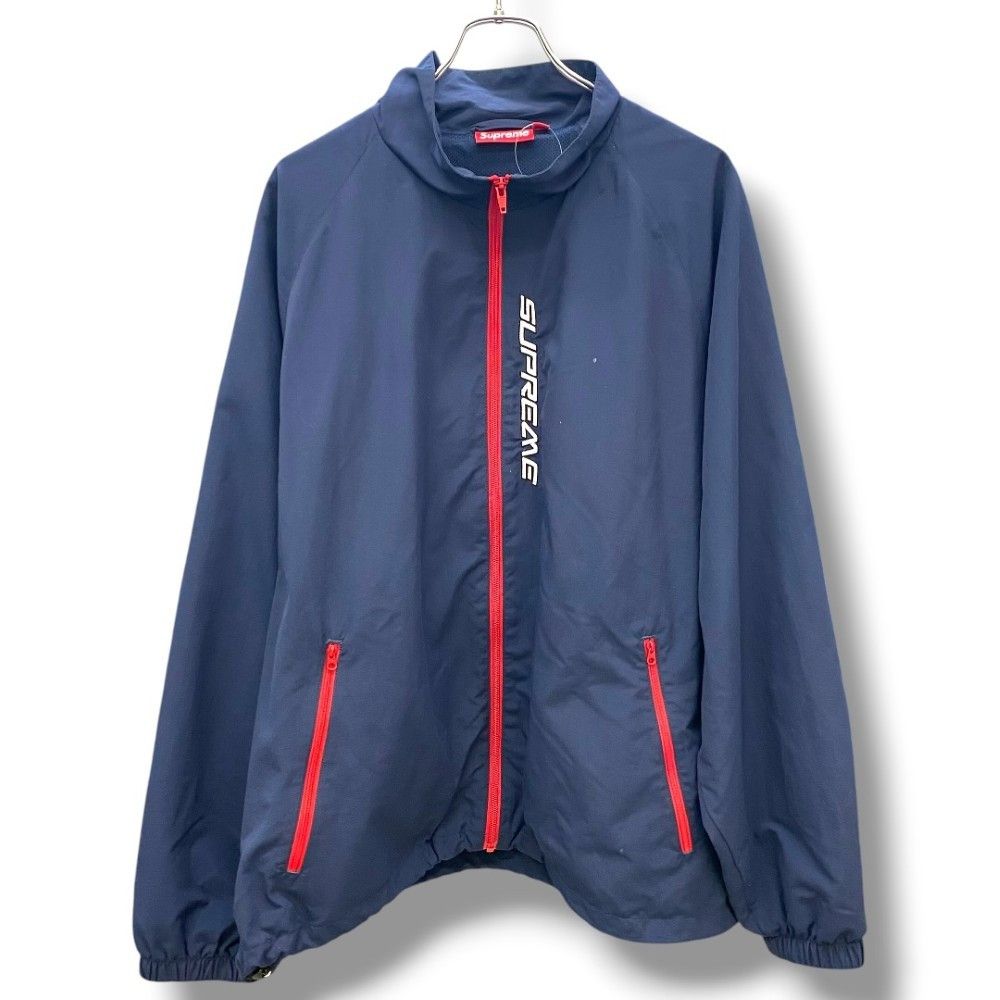 Supreme NEW Supreme Satin Hooded Track Jacket SS24 Navy Zip | Grailed