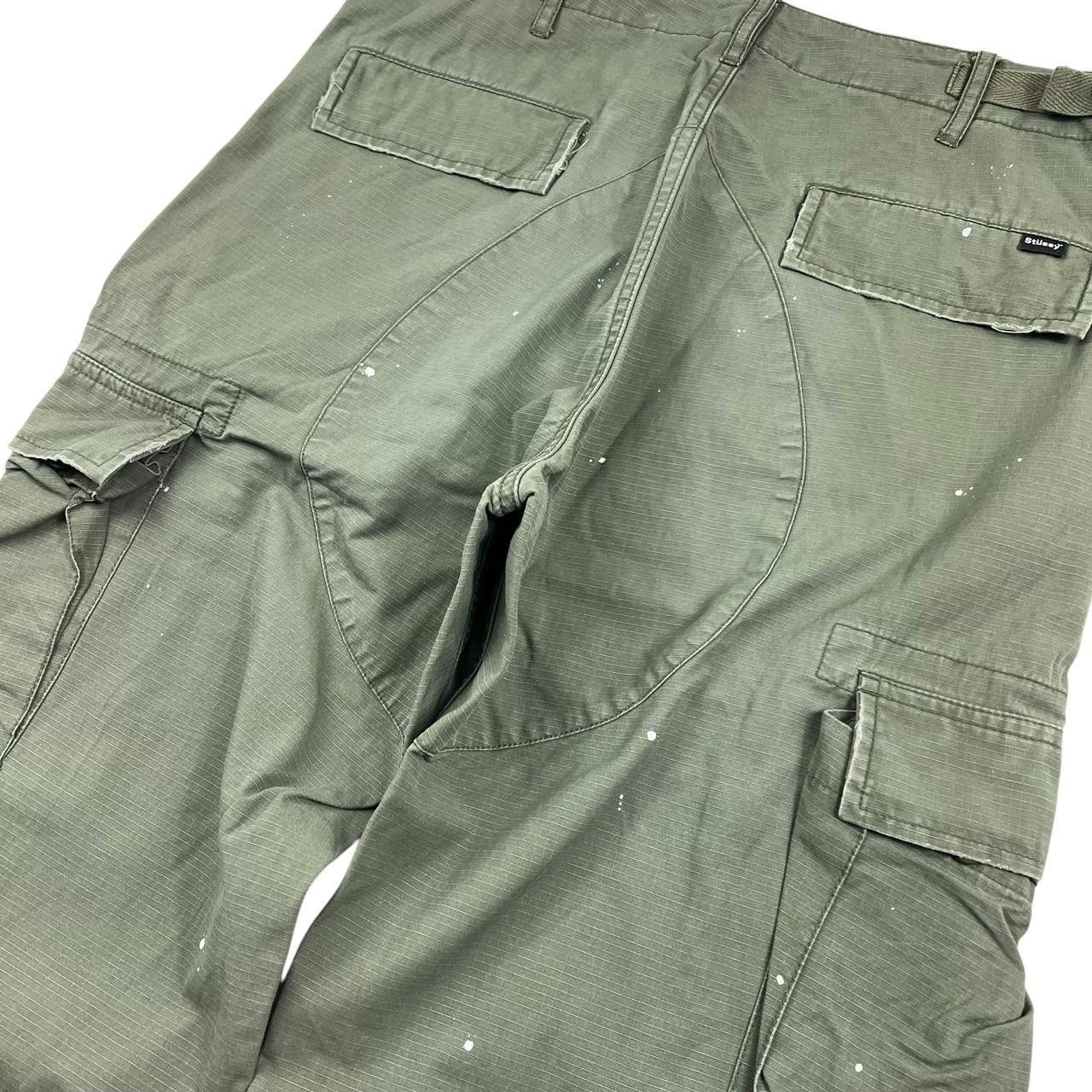 Stussy Vintage Stussy Cargo Trousers Paint Splatters - Waist: 32” Size US 32 / EU 48 - 4 Thumbnail