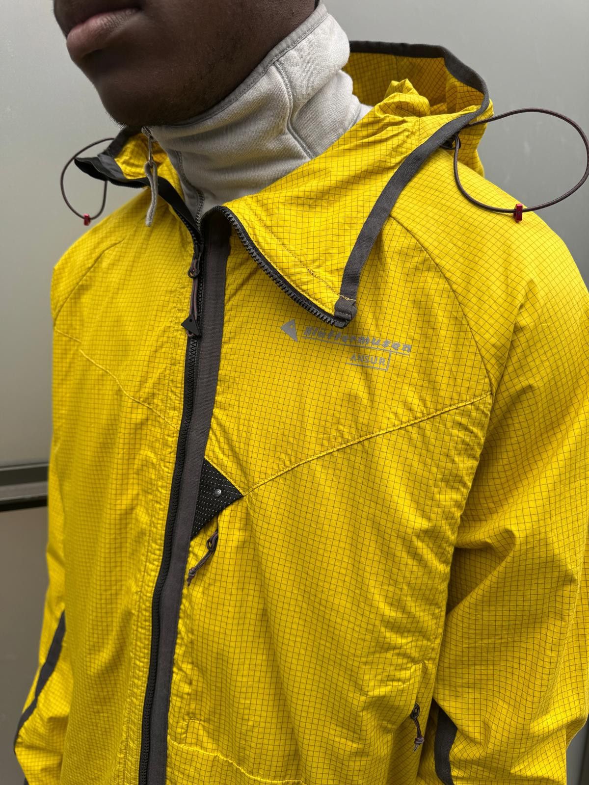Designer Klattermusen Bright Yellow Rip Stop Asymmetric Zip Jacket Size US M / EU 48-50 / 2 - 2 Thumbnail