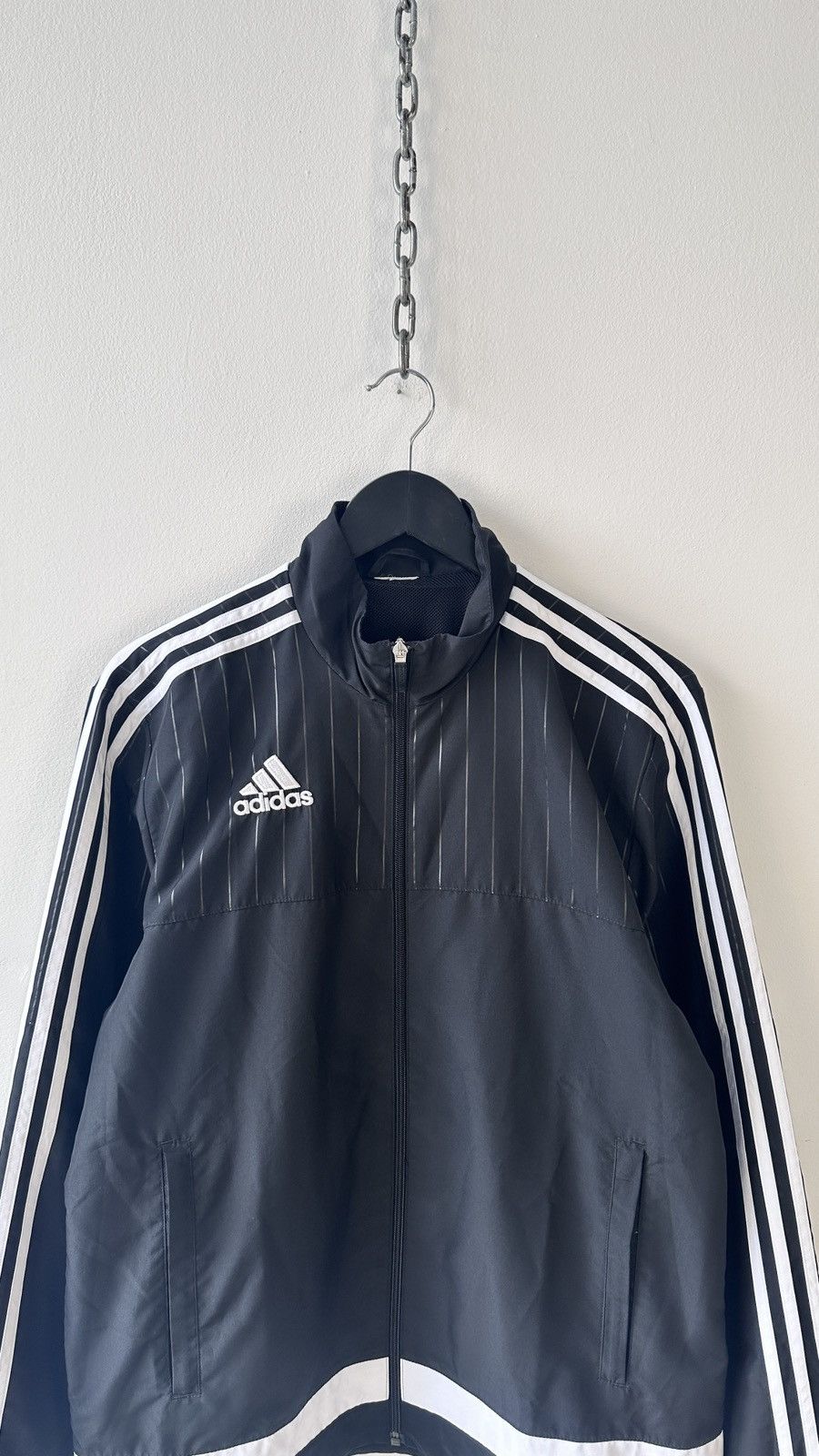Adidas Vintage Adidas Tracksuit Top Jacket Black Terrace Casuals M Size US M / EU 48-50 / 2 - 5 Thumbnail