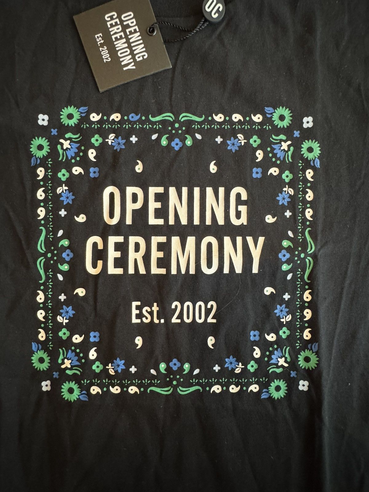 Opening Ceremony Black Bandana Tshirt XS Size US XS / EU 42 / 0 - 3 Thumbnail