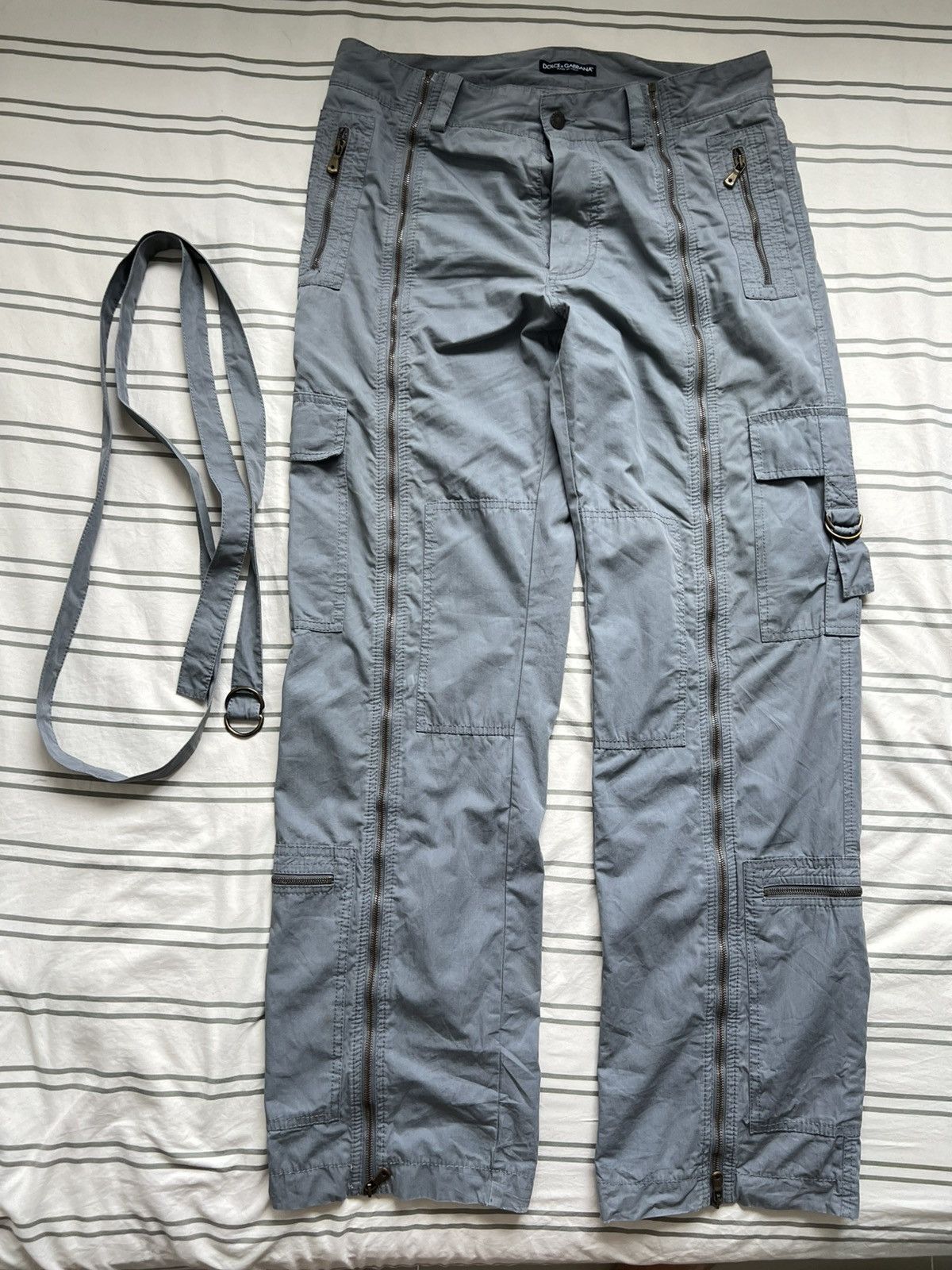 Dolce & Gabbana SS03 Dolce & gabbana zip cargo pants Size US 35 - 2 Thumbnail