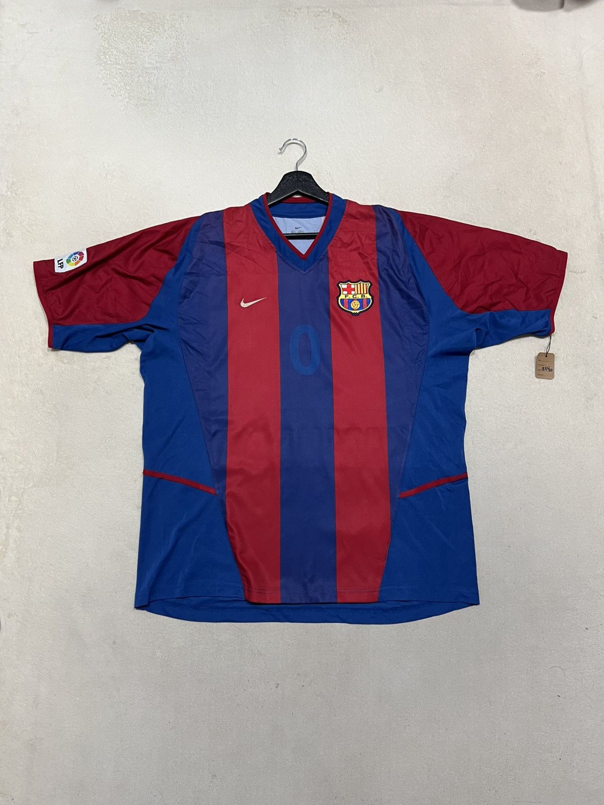 Nike Barcelona 2002-03 Nike Home Jersey #Xavi6 Size US XL / EU 56 / 4 - 1 Thumbnail