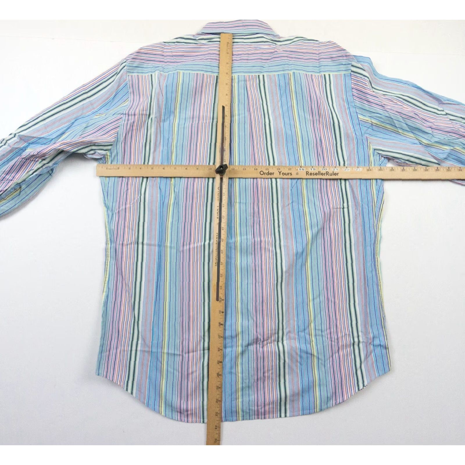 Peter Millar Peter Millar Shirt Mens XL Button-Down Long Sleeve Striped Multicolor Cotton Preppy Colorful Mens Size US XL / EU 56 / 4 - 7 Thumbnail