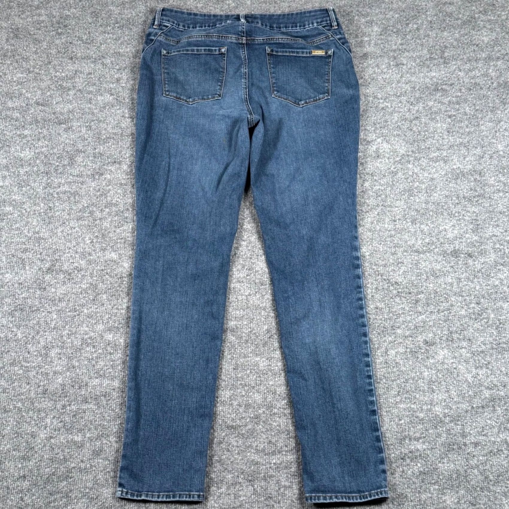 Vintage SO Slimming by Chicos Jeans Medium Wash Straight Leg Womens 0.5 6 XS? Size 28" / US 6 / IT 42 - 4 Thumbnail