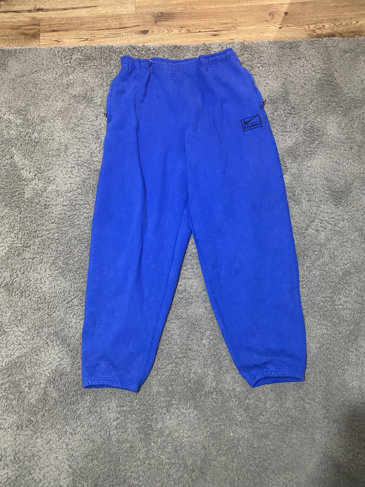 Nike × Stussy Nike X Stussy blue baggy sweatpants Size US 36 / EU 52 - 1 Thumbnail