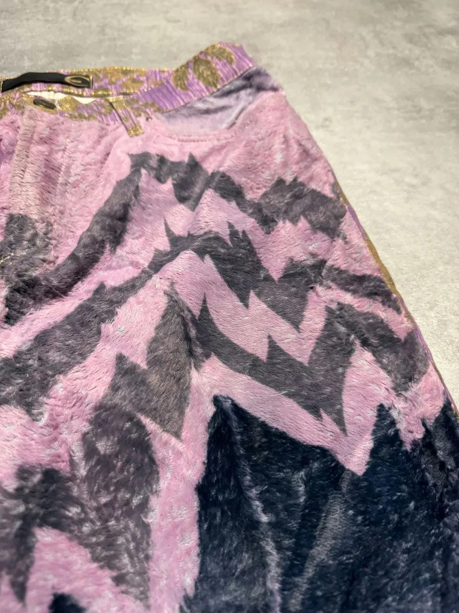 Just Cavalli SS2005 Cavalli Mountain Peninsula Purple Relaxed Pants Size 26" / US 2 / IT 38 - 7 Thumbnail