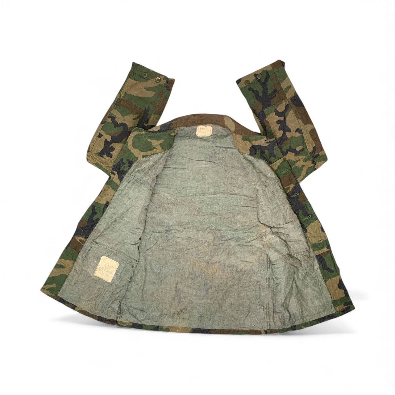 Other Rare Vintage US Army Woodland Camouflage BDU Field Jacket Size US S / EU 44-46 / 1 - 3 Thumbnail