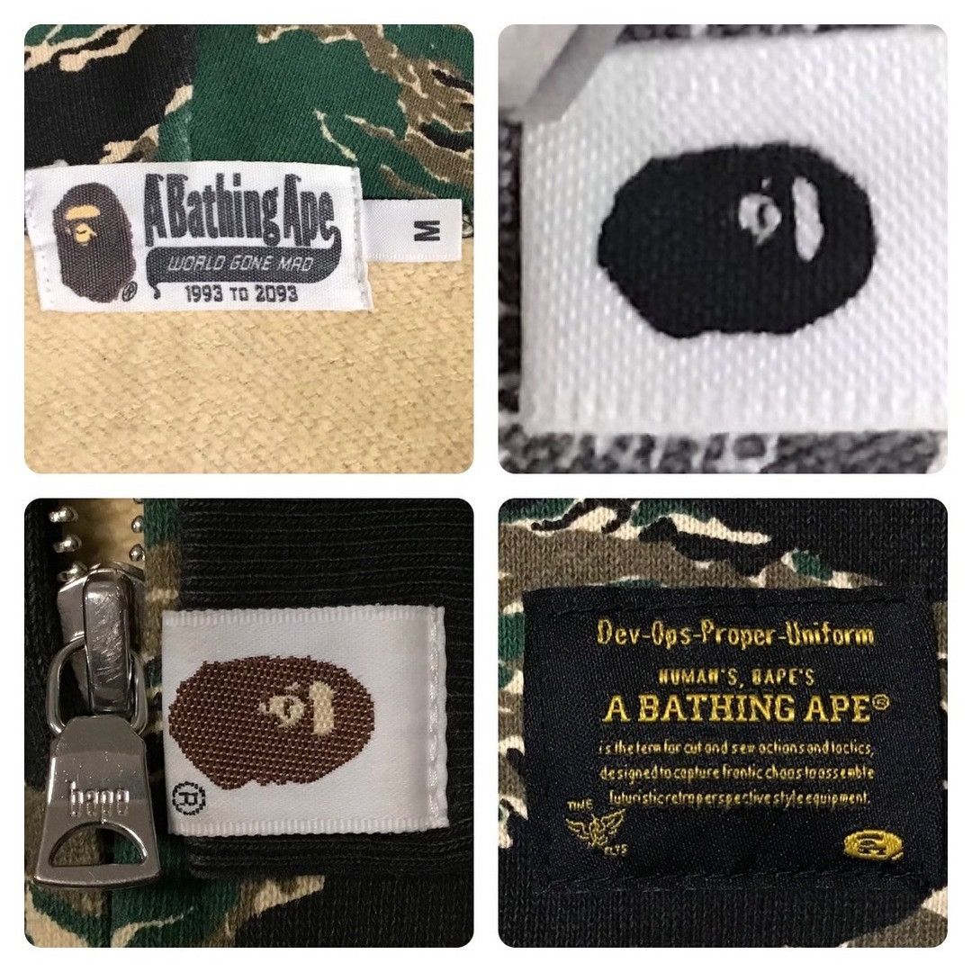 Bape 2016 BAPE Tiger Camo Shark Full Zip Hoodie a bathing ape Size US M / EU 48-50 / 2 - 8 Thumbnail