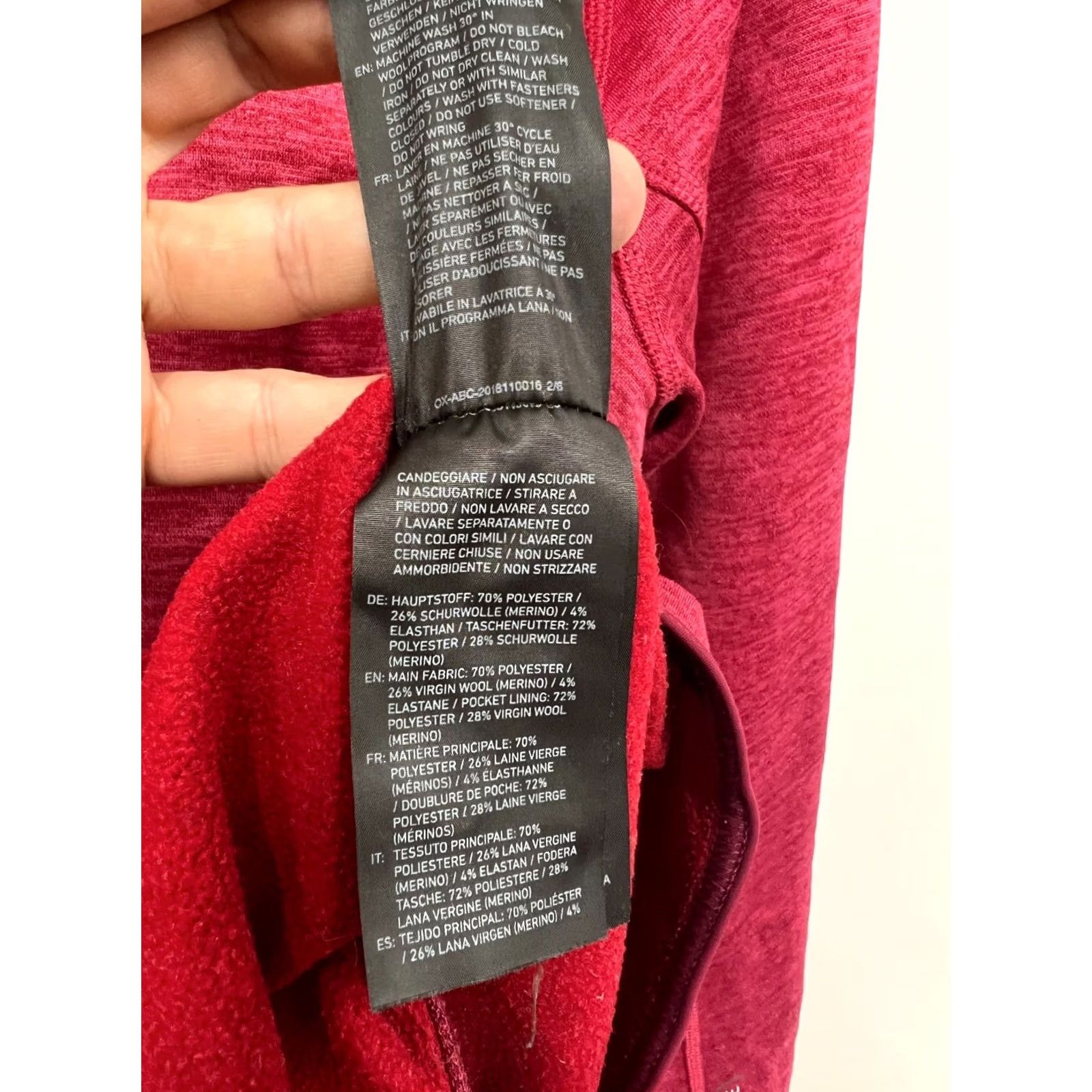 ORTOVOX ORTOVOX Merino Inside Zip Hoodie Women's M Crimson Logo Vintage? No (N/A) Size M / US 6-8 / IT 42-44 - 6 Thumbnail