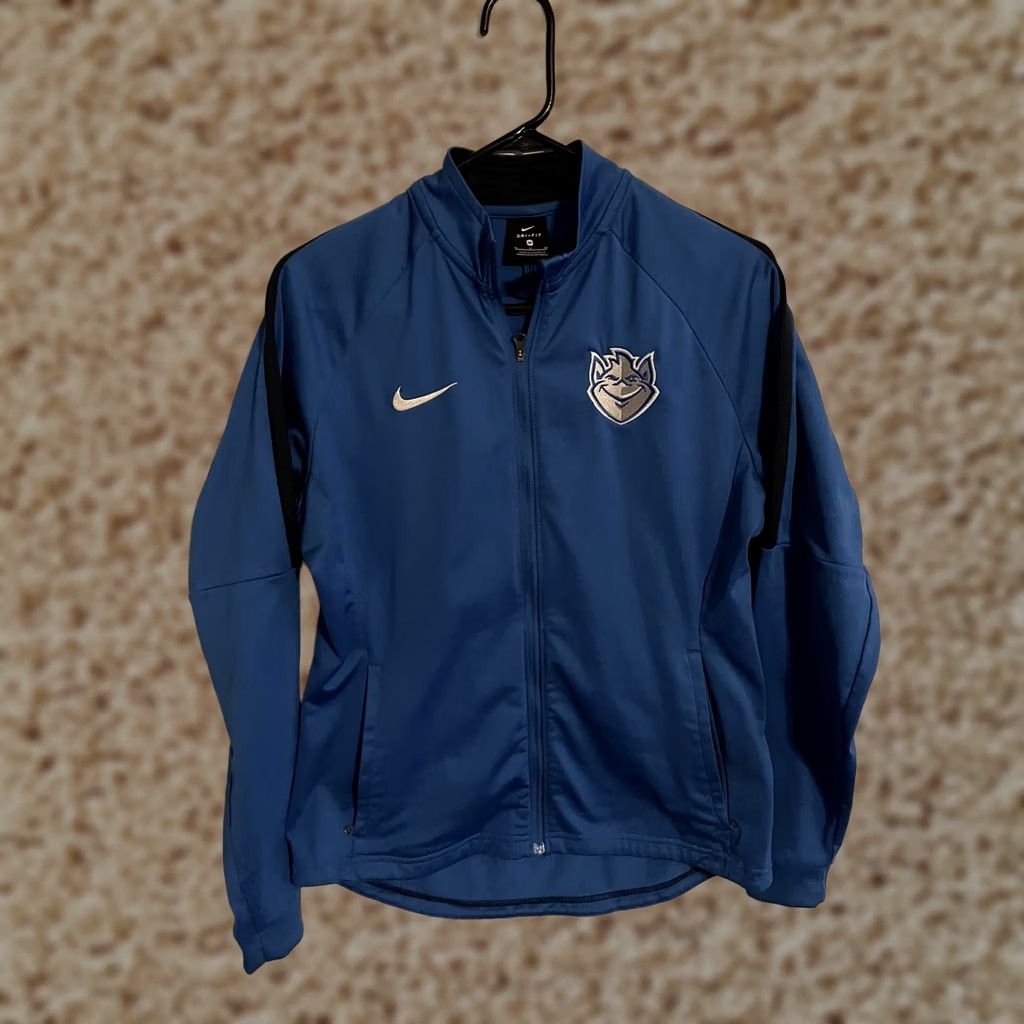 Nike VINTAGE Saint Louis Billikens SLU Nike Full Zip Warm-Up Track Jacket Womens Medium M Blue Nike Track Jacket Women’s M Blue Size M / US 6-8 / IT 42-44 - 1 Thumbnail