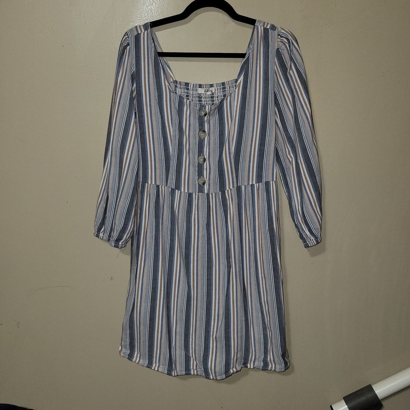 & Other Stories Blush Dress Women XL Multicolor Stripes Short Pullover Size XL / US 12-14 / IT 48-50 - 1 Thumbnail