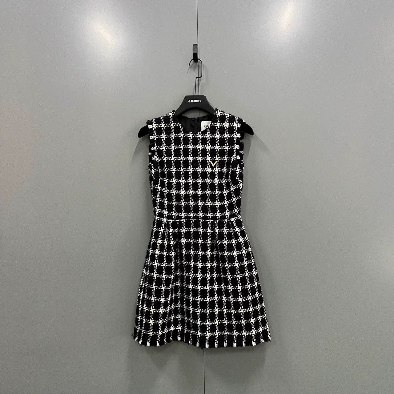Valentino Valentino Tartan Check Sleeveless A-line Dress 38 New Tags Size S / US 4 / IT 40 - 2 Thumbnail