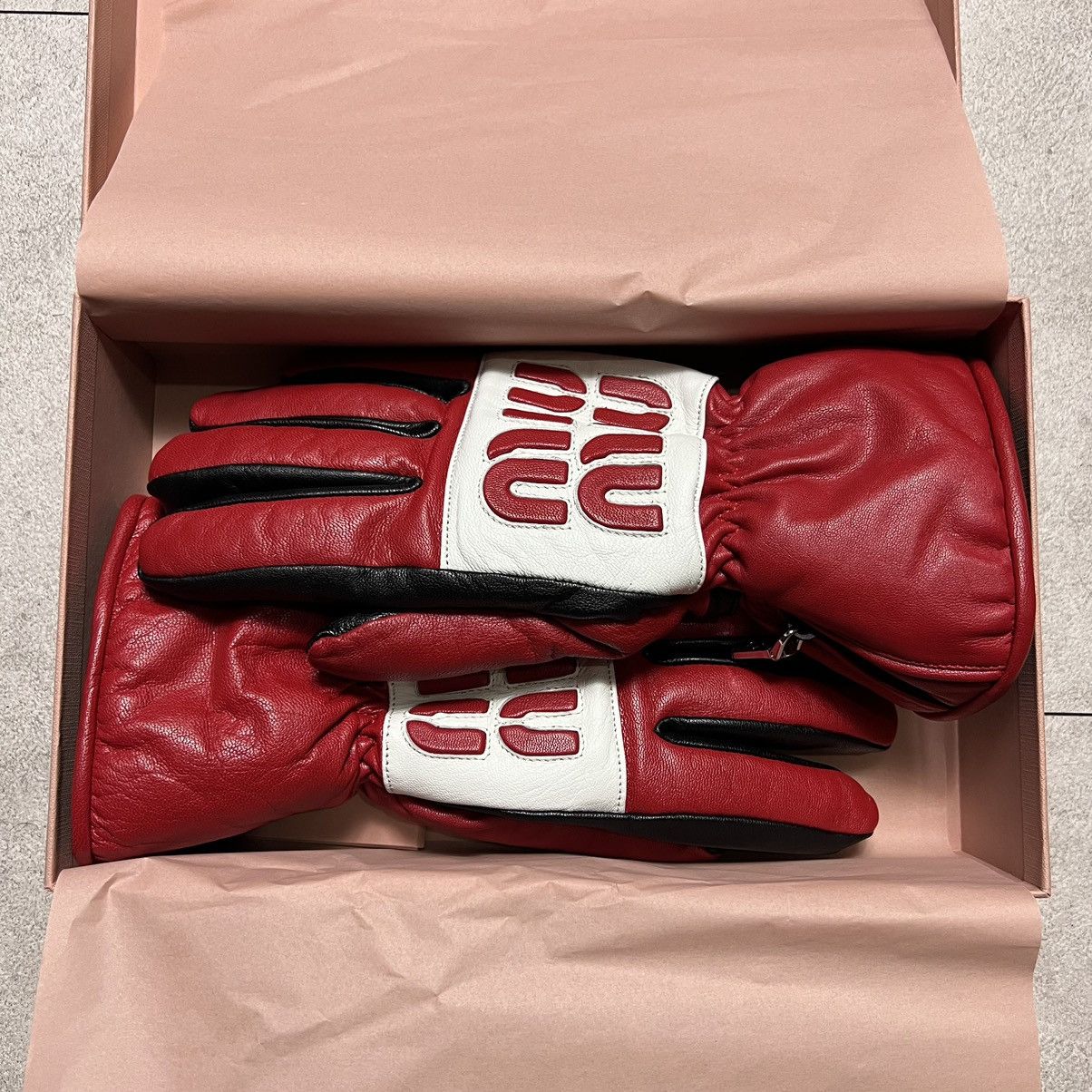 Miu Miu miu miu moto leather grove Size ONE SIZE - 2 Thumbnail