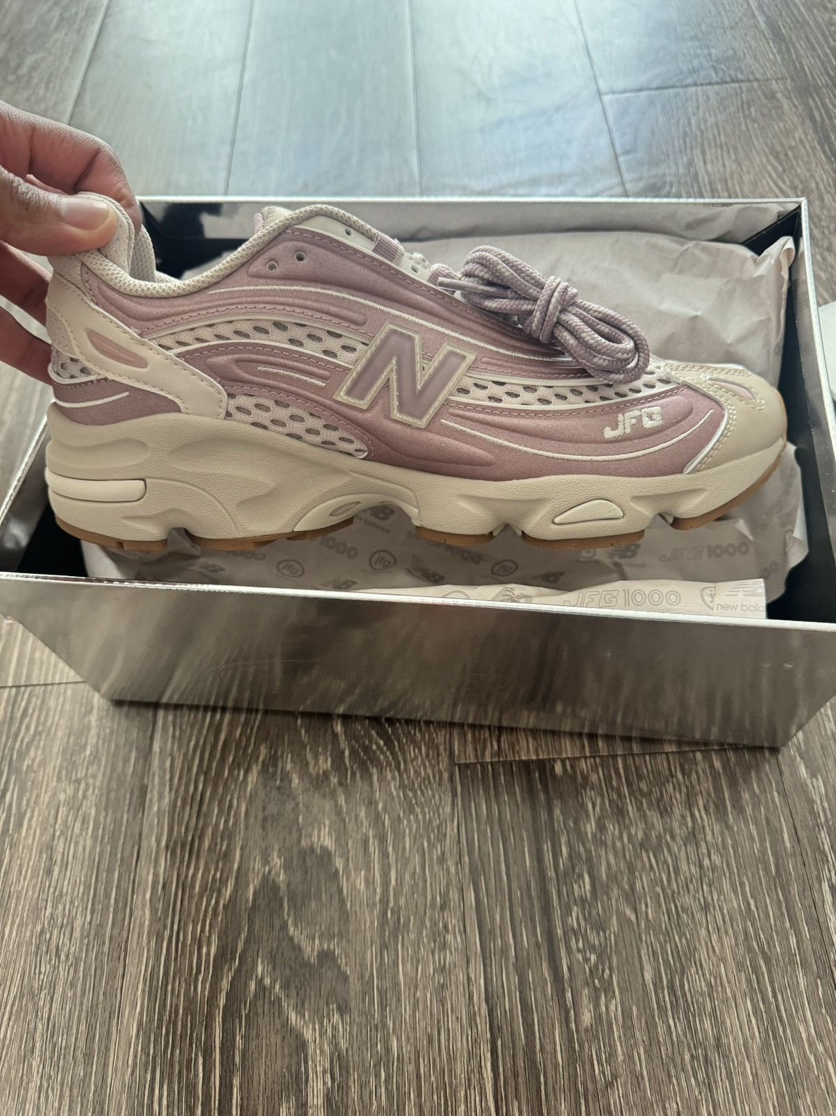 image of Joefreshgood New Balance 1000 Shoes in Pink, Men's