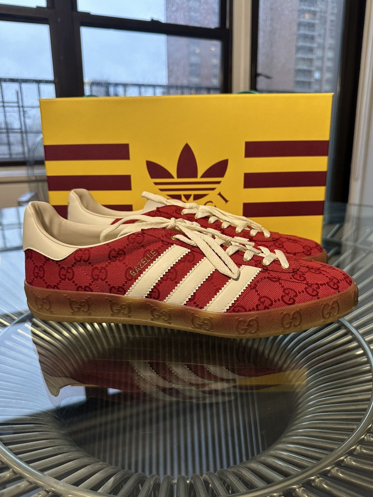 SUPER RARE Adidas x Gucci Gazelle Original GG Red