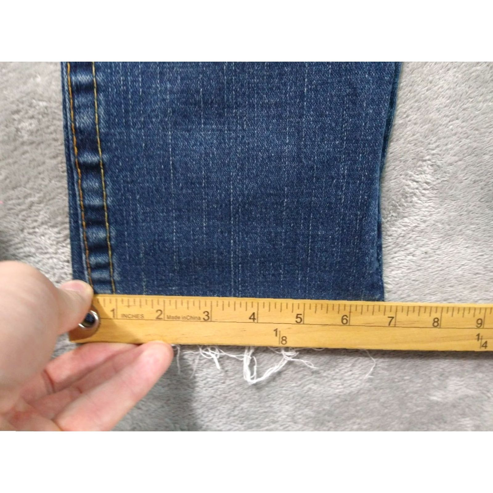 True Religion True Religion Jeans Women 27 Blue Denim Billy Straight Leg Low Rise Flap Pockets Size 27" / US 4 / IT 40 - 7 Thumbnail