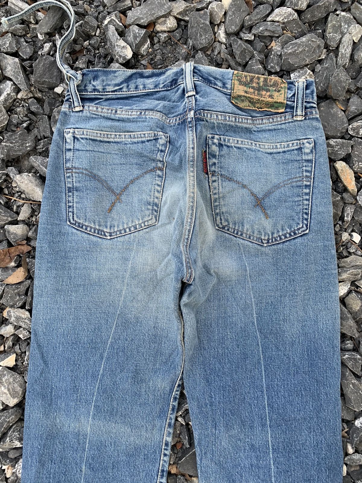 Kapital BLUE BLUE JAPAN INDIGO SELVEDGE RUSTY DISTRESSED DENIM Size US 31 - 8 Thumbnail