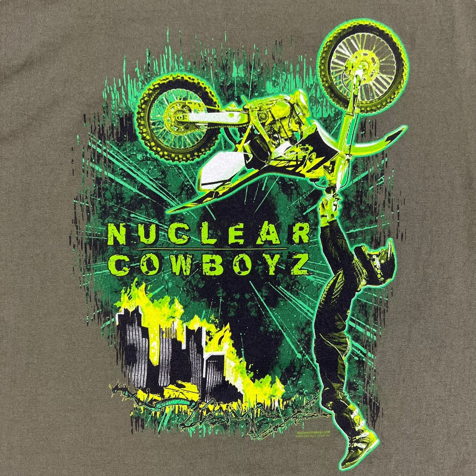 Other Y2K 2010 Nuclear Cowboyz bike motocross tee (L) Size US L / EU 52-54 / 3 - 4 Thumbnail