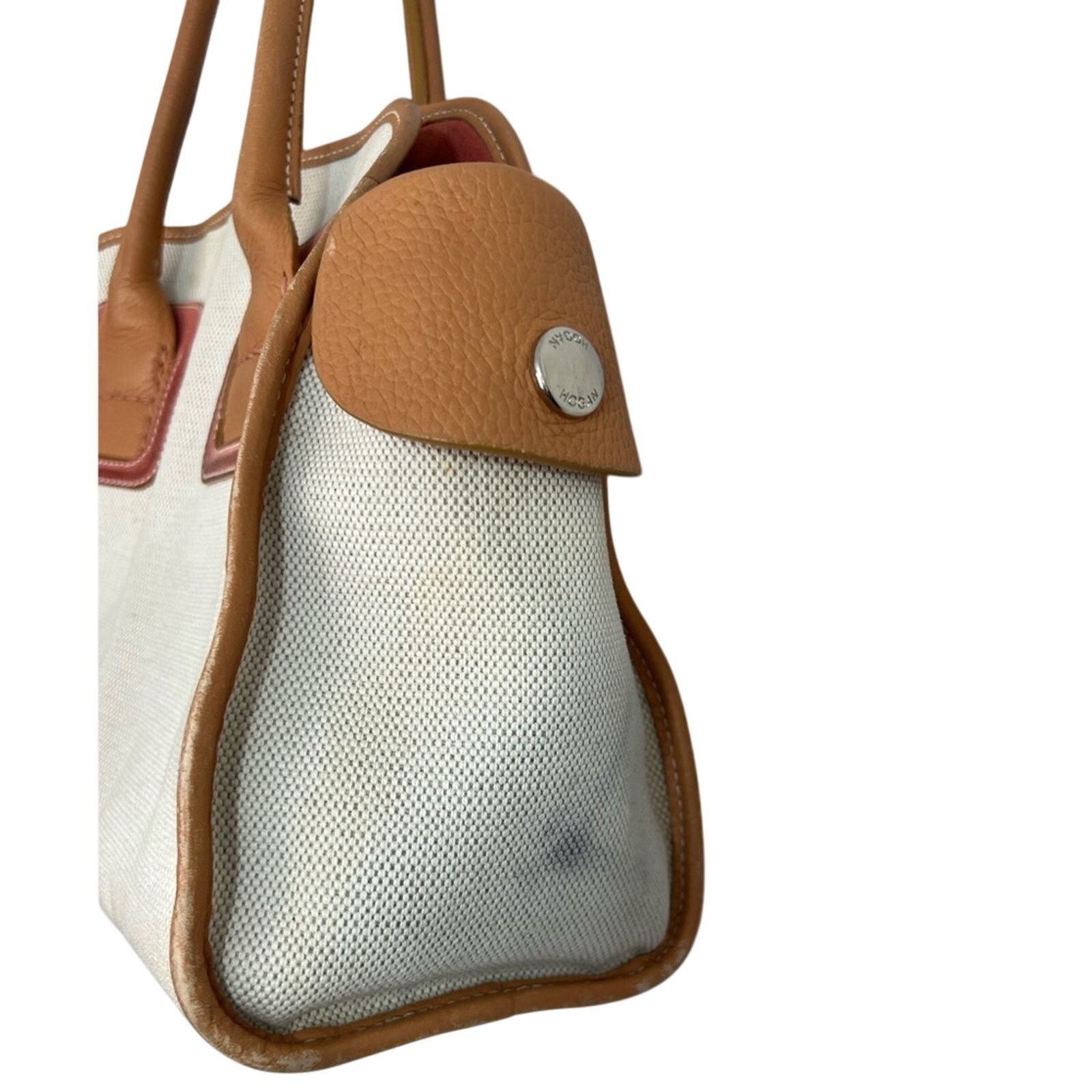 Hogan HOGAN Leather And Canvass Satchel Bag Made in Italy Size ONE SIZE - 3 Thumbnail