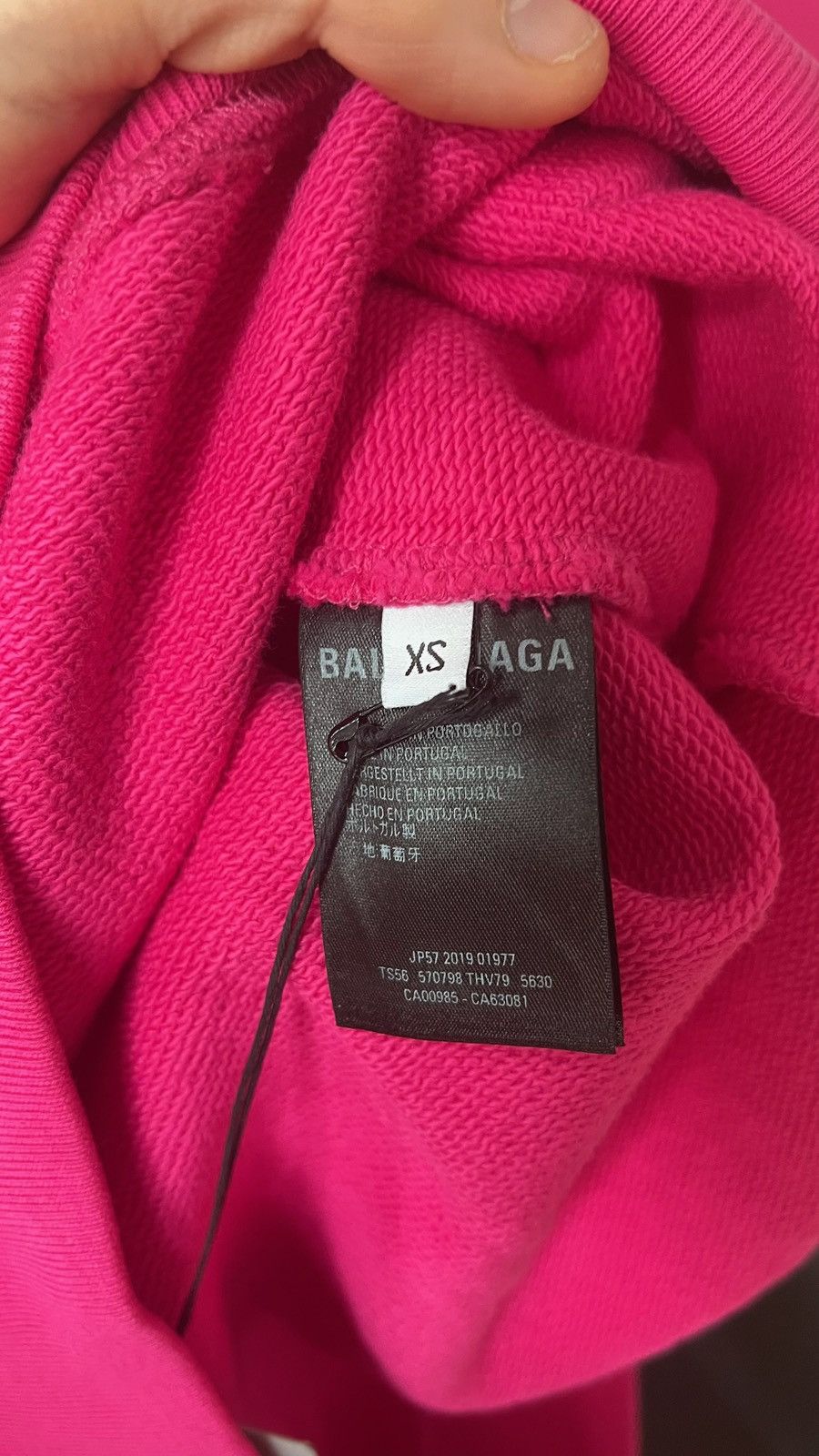 Balenciaga Balenciaga pink back logo hoodie Size XS / US 0-2 / IT 36-38 - 5 Thumbnail