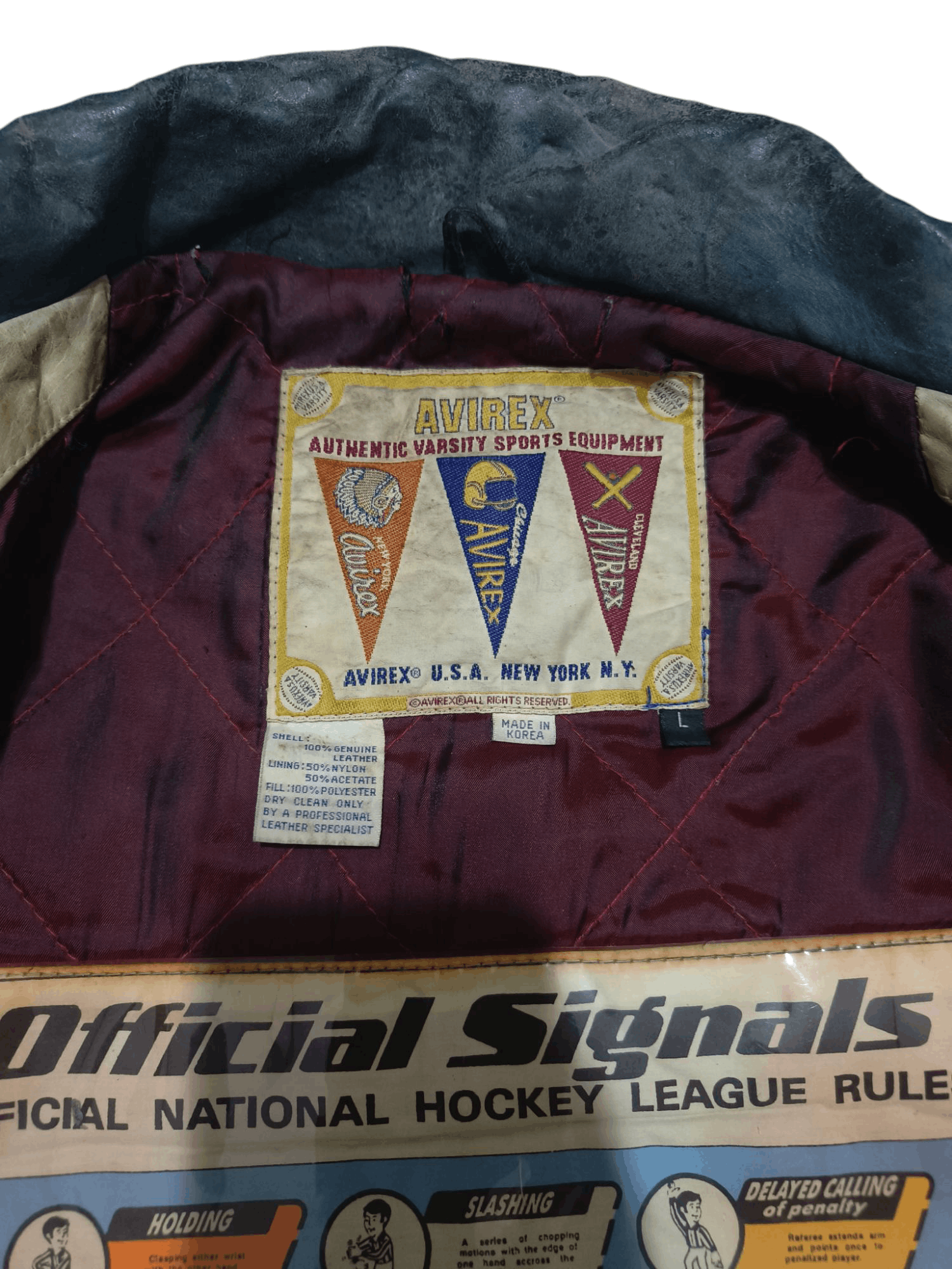 Avirex SUPER RARE! Vintage AVIREX Hip Hop Rap Iconic Leather Jacket Size US L / EU 52-54 / 3 - 7 Thumbnail