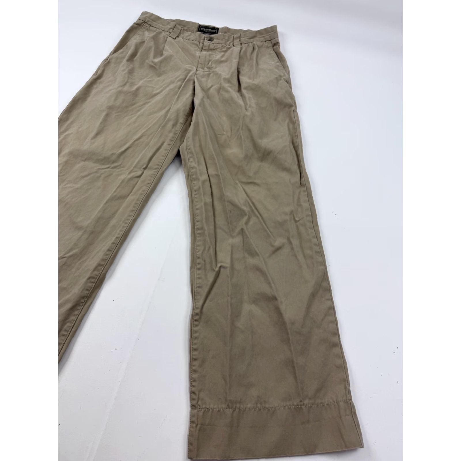 Eddie Bauer Eddie Bauer Pants Mens 33x29 Beige Pleated Khakis Straight Leg Cotton Casual Pants Mens 33 Beige Khakis Pleated Front Straight Leg Pocket Type: Slash Size US 33 - 3 Thumbnail