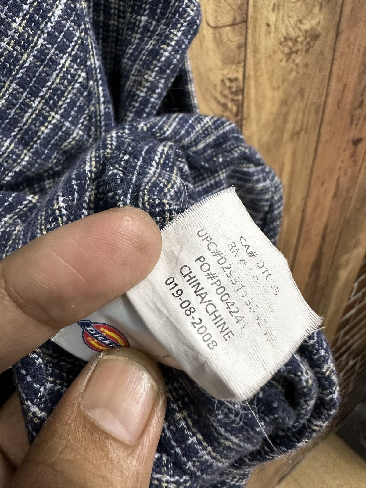 Dickies × Flannel × Vintage Vintage Dickies Flannel Stone Button Baggy Z44 Size US M / EU 48-50 / 2 - 14 Thumbnail
