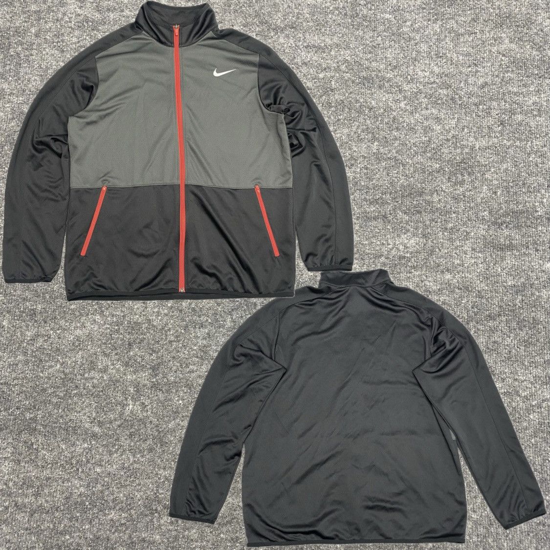 Nike Nike Rivalry Jacket Red Grey Black Full Zip Size Large Size US L / EU 52-54 / 3 - 1 Thumbnail