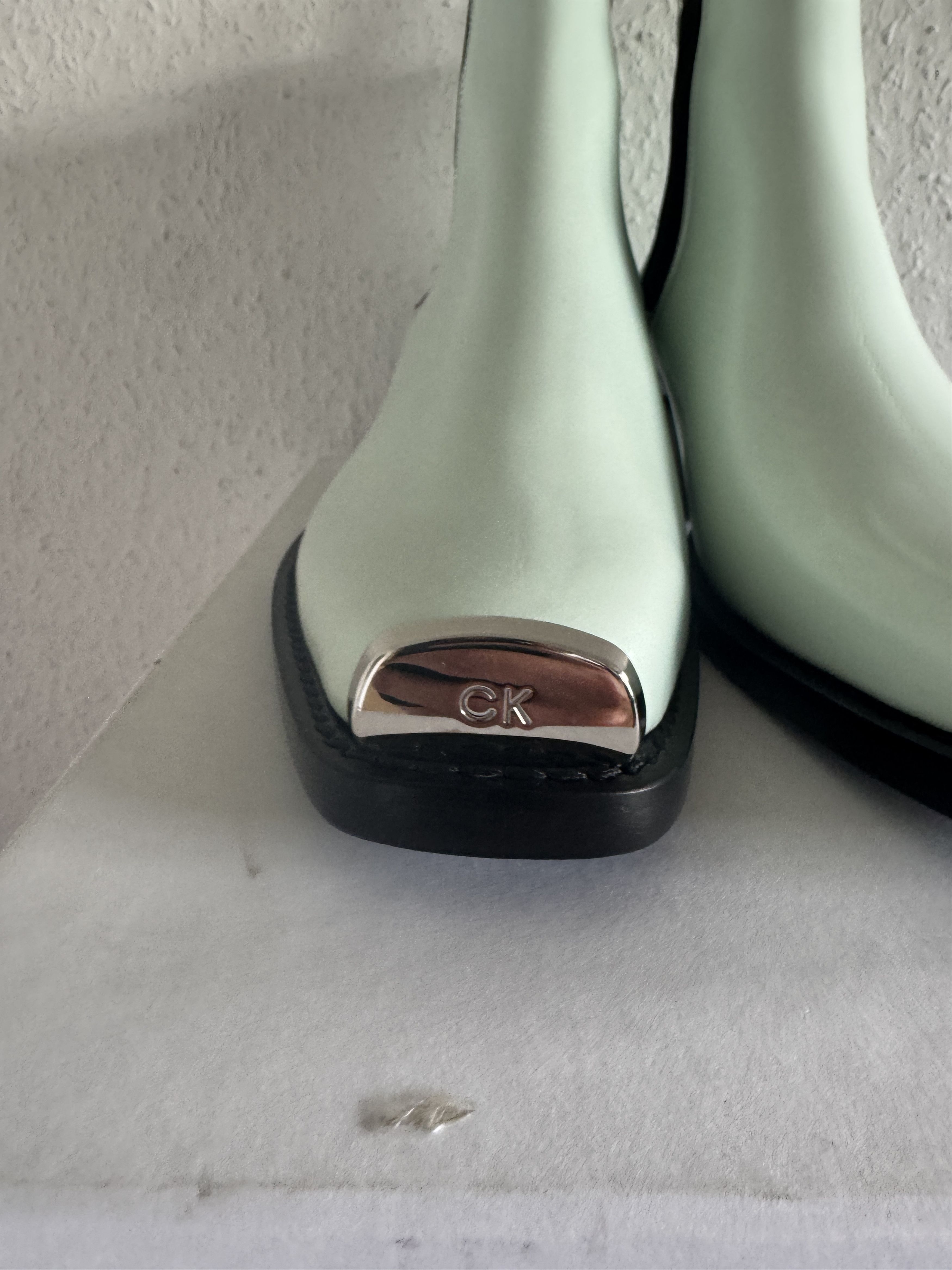 Calvin Klein 205W39NYC Baby Blue Leather Chelsea Boot Size US 11 / EU 44 - 6 Thumbnail