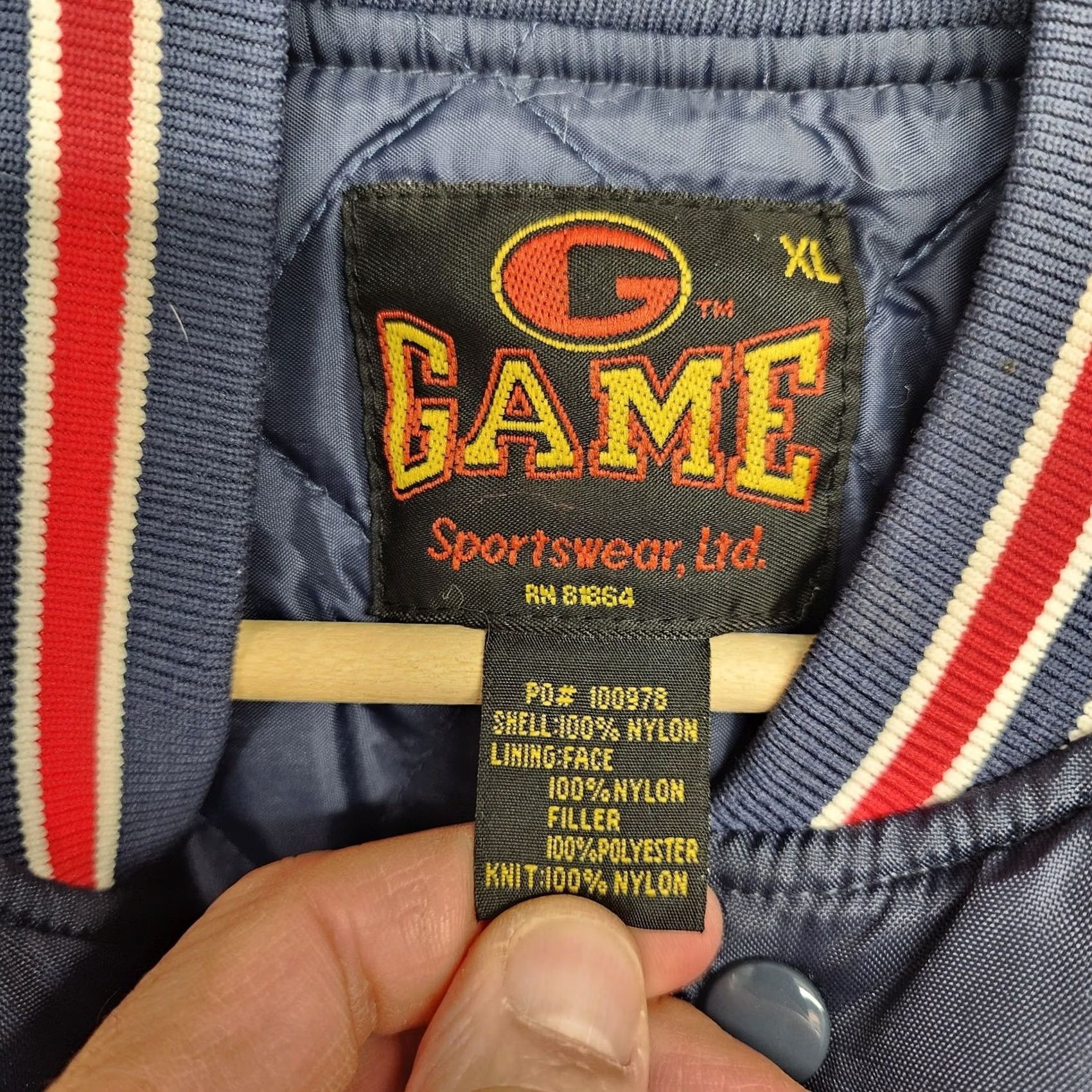 Vintage VINTAGE Game Sportswear Jacket Mens XL Blue Bomber 2005 Championship Company Logo Size US XL / EU 56 / 4 - 5 Thumbnail