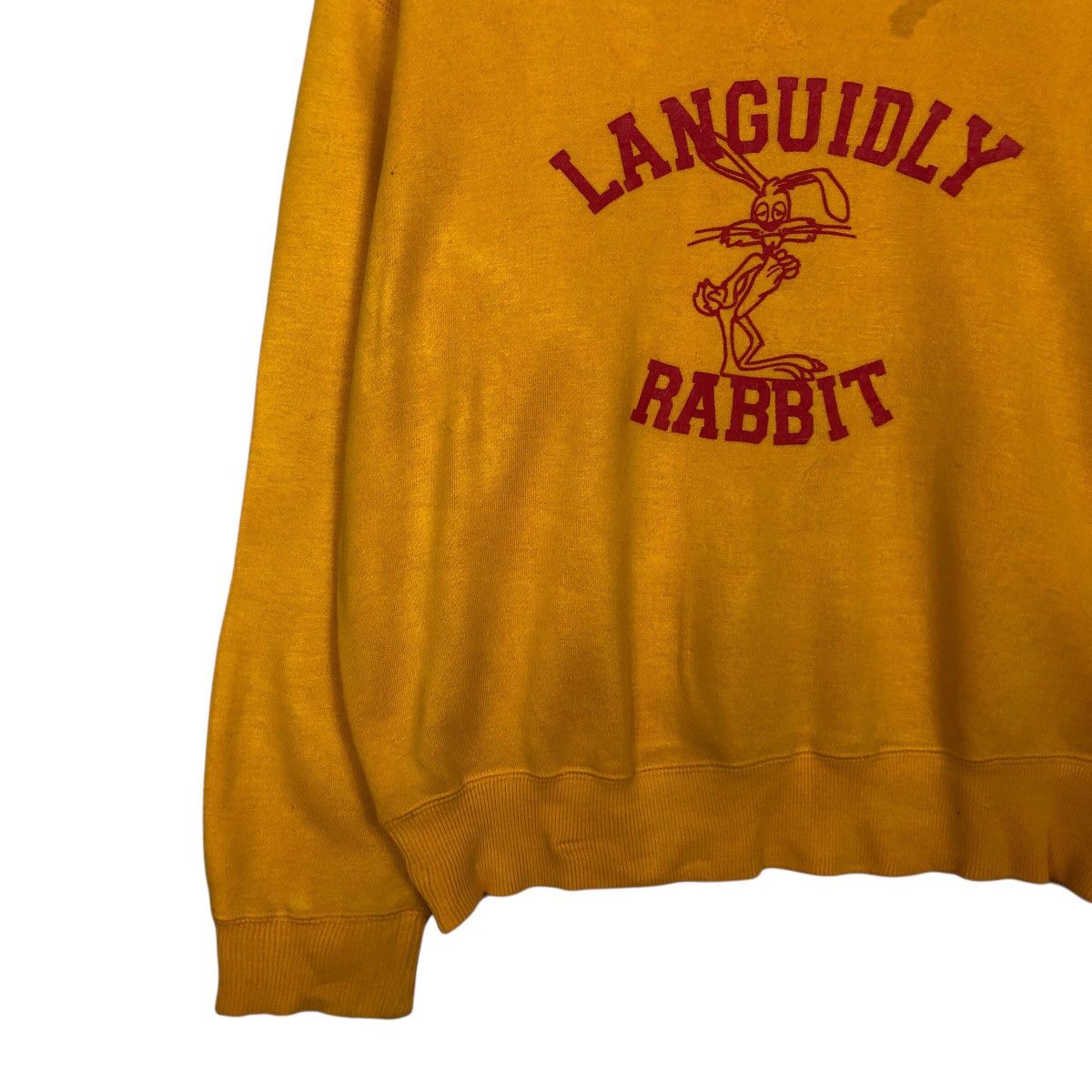 Japanese Brand × Vintage 📌Vintage Sweatshirt Languidly Rabbit Big Logo Animation Size US M / EU 48-50 / 2 - 5 Thumbnail