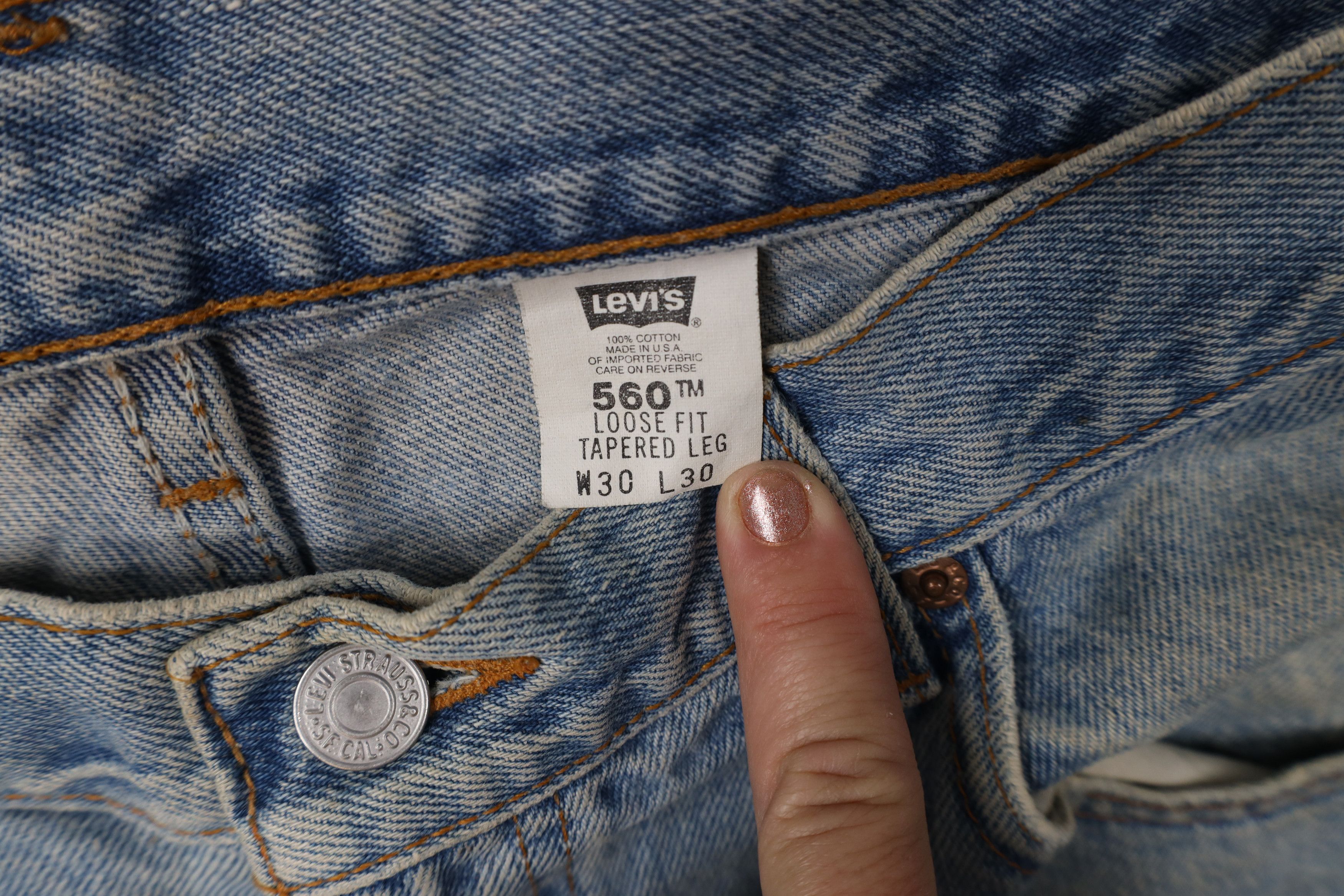Levi's Vintage Y2K 2000 Levis 560 Loose Fit Tapered Leg Jeans USA Size US 30 / EU 46 - 11 Thumbnail