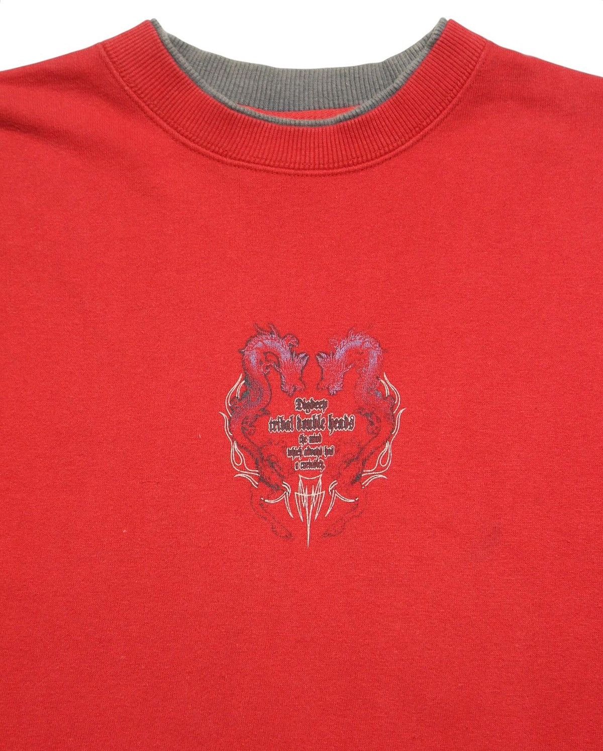 Hysteric Glamour × Kamakura × Vintage 2000S DIG DEEP TRIBAL DOUBLE HEADS SWEATER Size US L / EU 52-54 / 3 - 4 Thumbnail