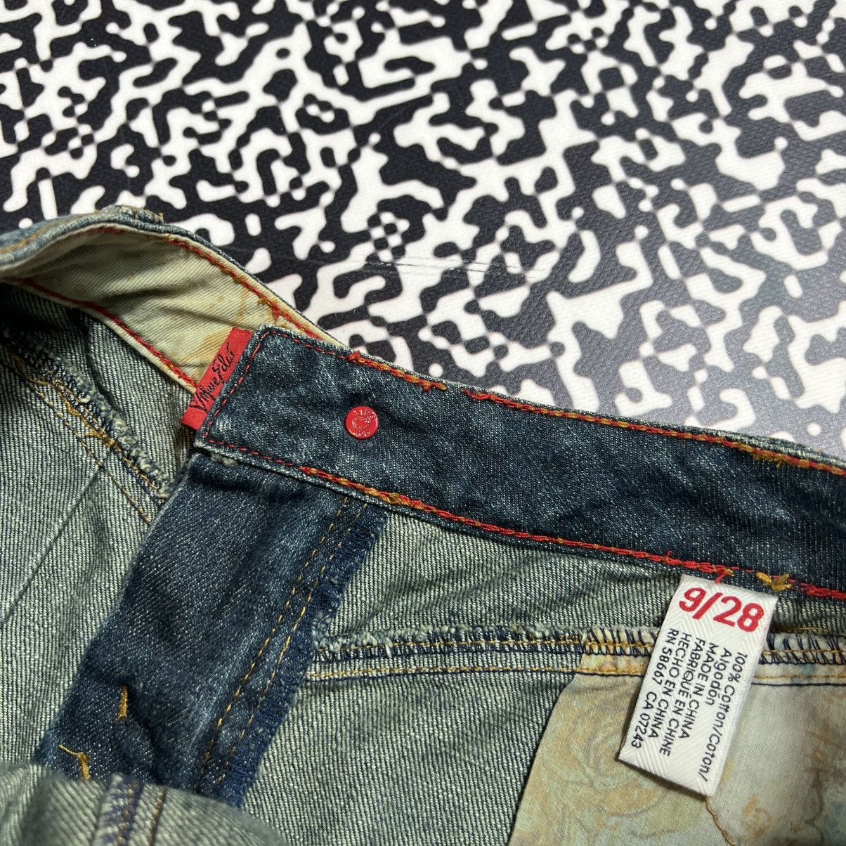 Ecko Unltd. Vintage Y2K Ecko Red Unlimeted Chain Logo Denim Mini Skirt Size 28" / US 6 / IT 42 - 16 Thumbnail