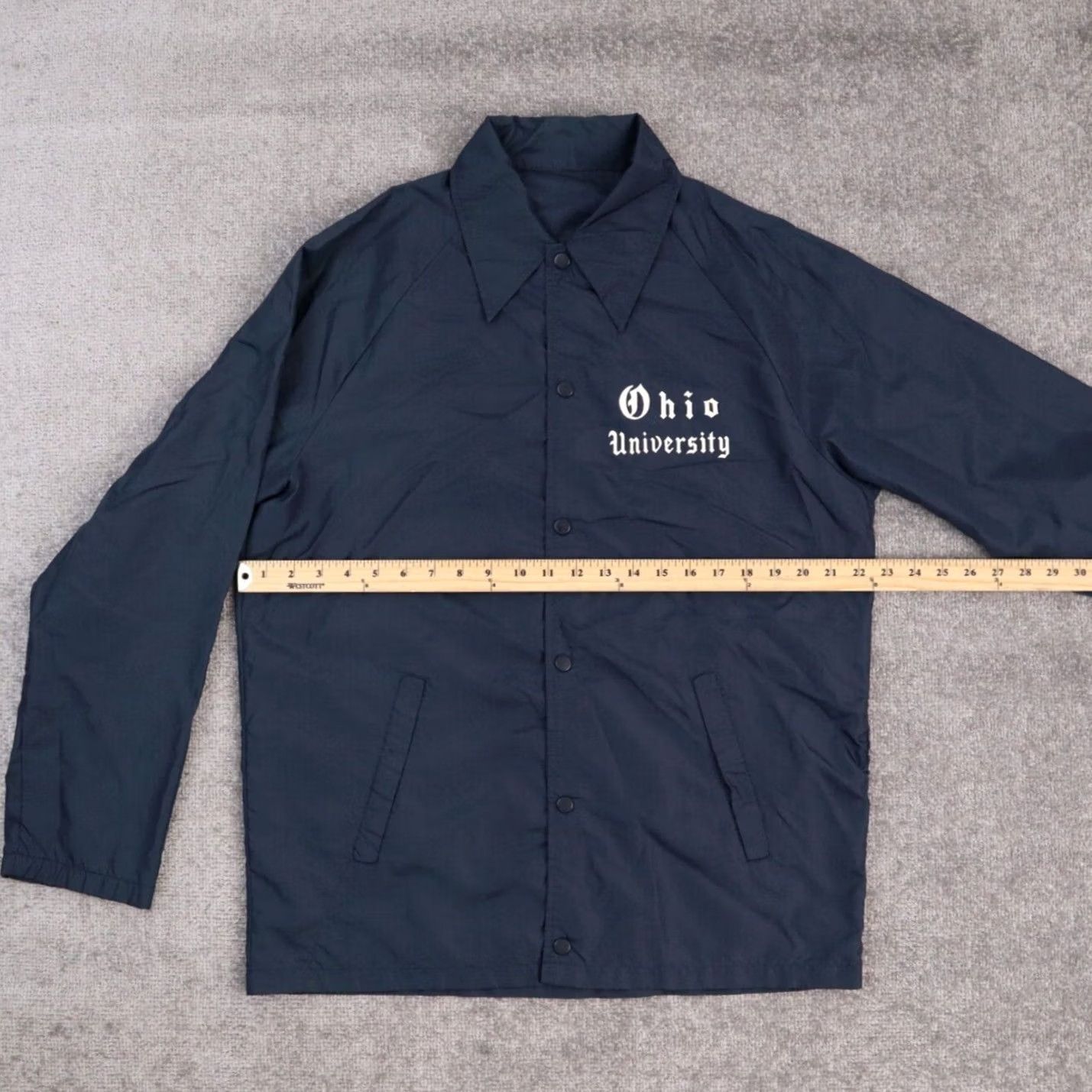 Vintage VINTAGE Ohio University XL Solid Blue 60/70s Champion Style Windbreaker Jacket Mens Size US XL / EU 56 / 4 - 3 Thumbnail