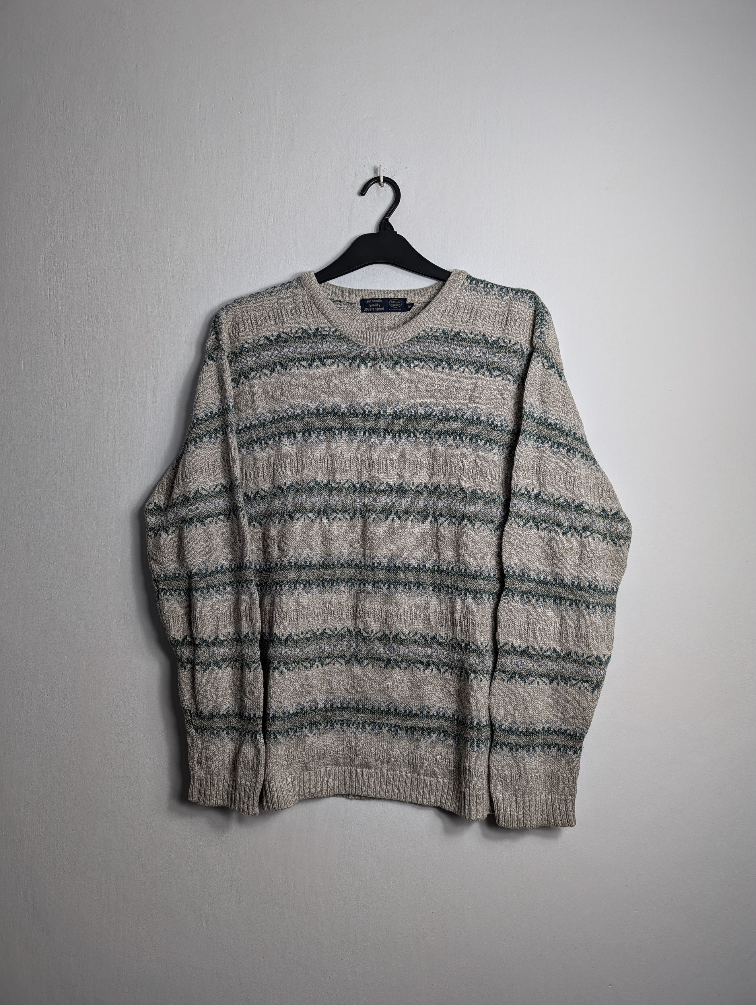 Vintage Vintage Abstract Pattern Knit Sweater Pullover Oldschool Size US M / EU 48-50 / 2 - 1 Thumbnail