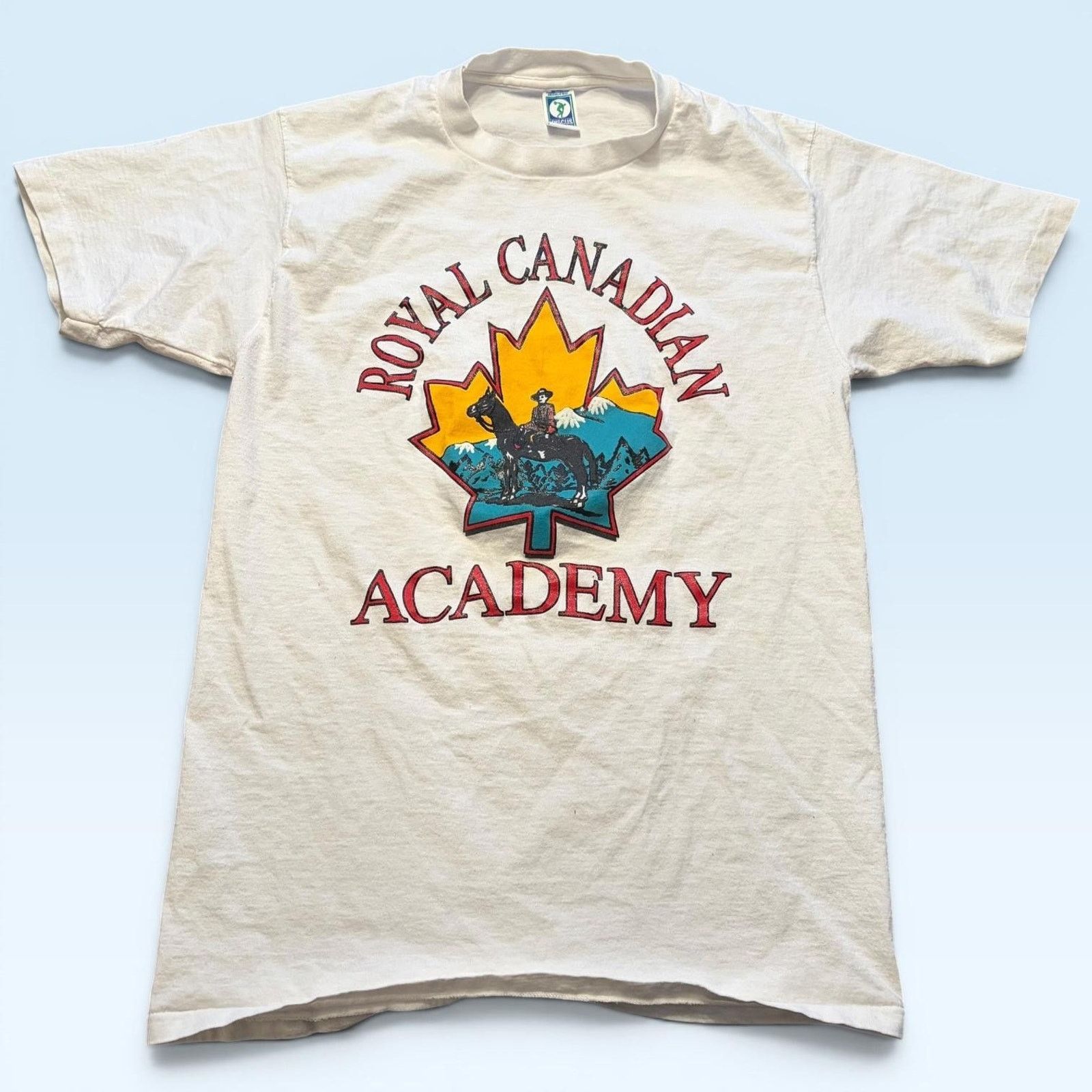 Vintage Vtg Royal Canadian Academy Shirt Mens L T-Shirt Discus USA Size US L / EU 52-54 / 3 - 1 Thumbnail