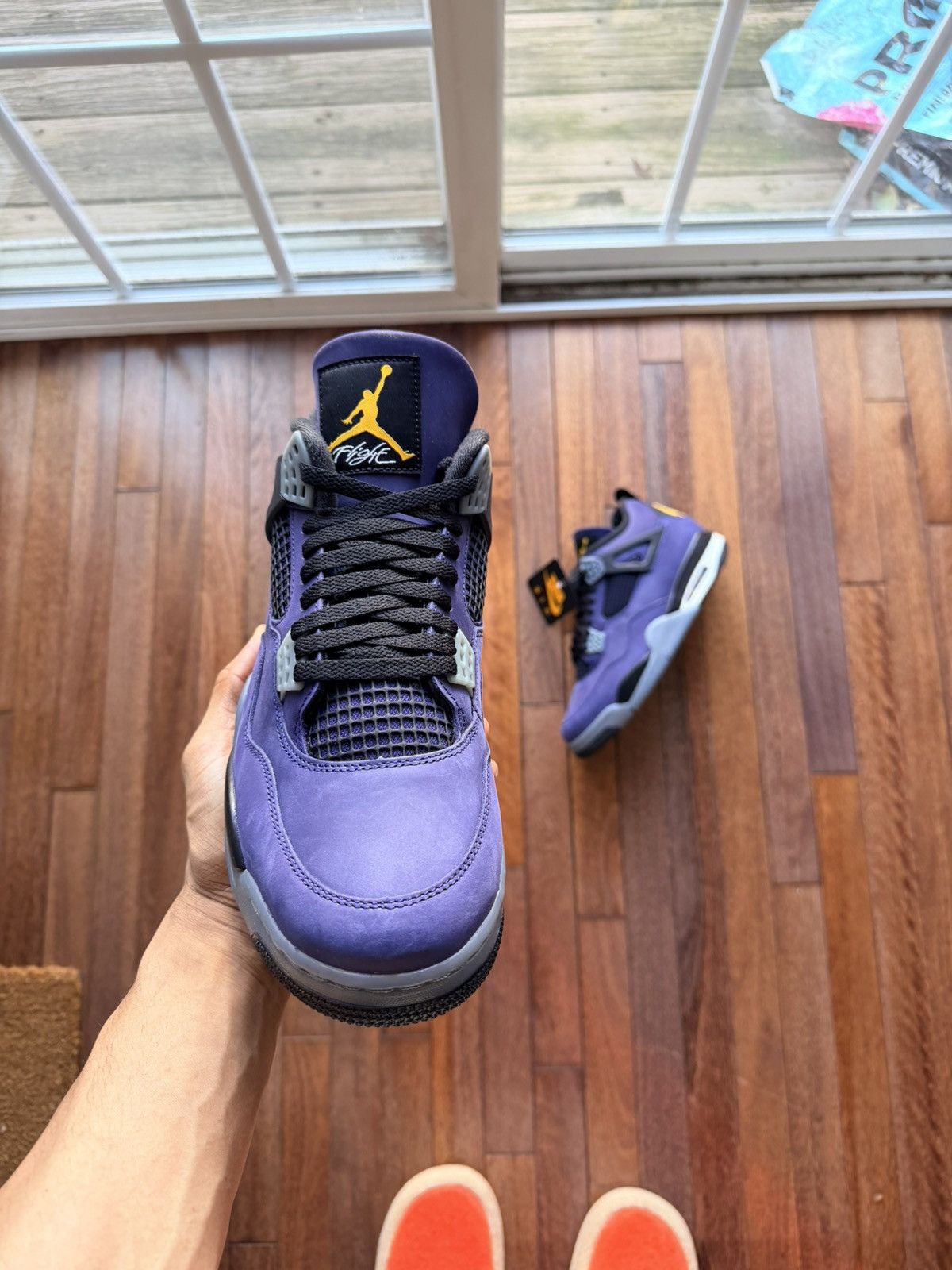 Nike Nike Jordan 4 Lakeshow - Lakers - Imperial Purple - Size 12 Size US 12 / EU 45 - 4 Thumbnail