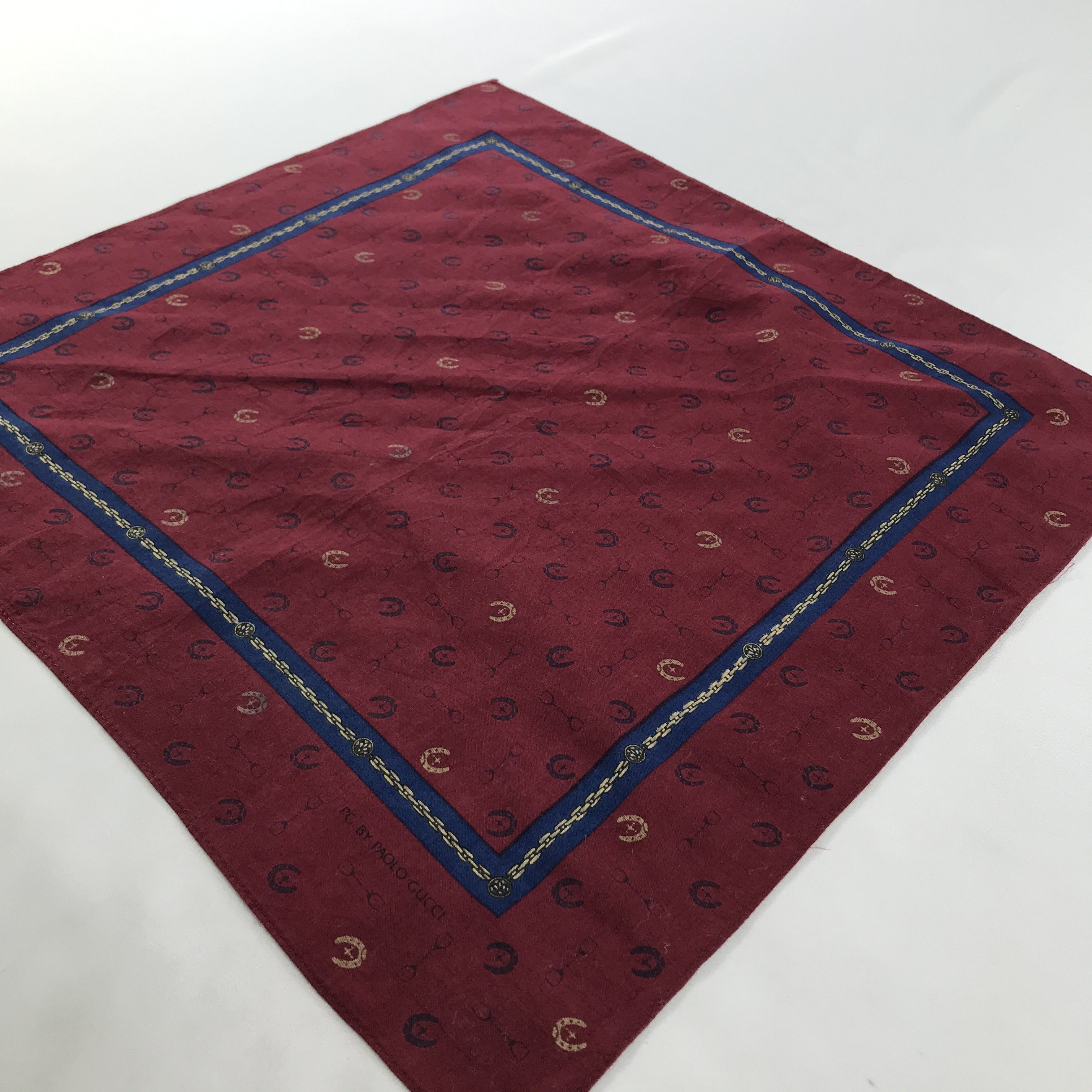 Paolo Gucci × Vintage Paolo Gucci Bandana / Handkerchief / Neckerchief - S1216 Size ONE SIZE - 2 Thumbnail