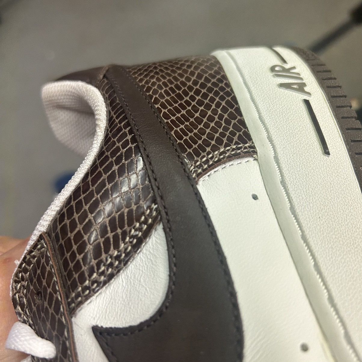Nike Nike Air Force 1 low Snake Skin Baroque Brown Size US 10 / EU 43 - 4 Thumbnail