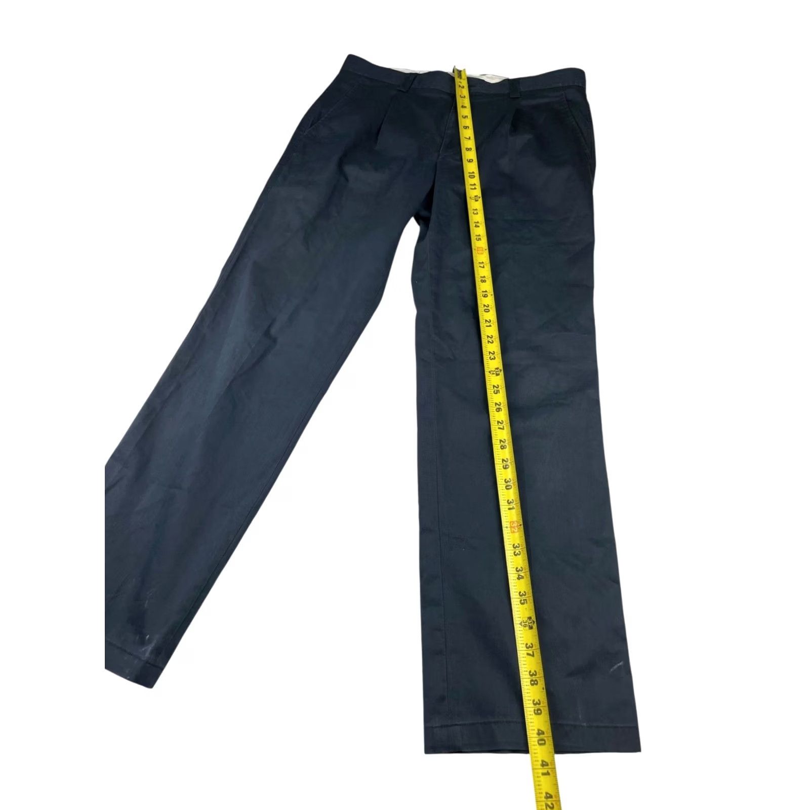 Pal Zileri VINTAGE Pal Zileri Pants Shirt Chino Navy Blue 34x30 Mens Pleated 100% Cotton Regular Standalone: 34x30 placement maintained Size US 34 / EU 50 - 6 Thumbnail