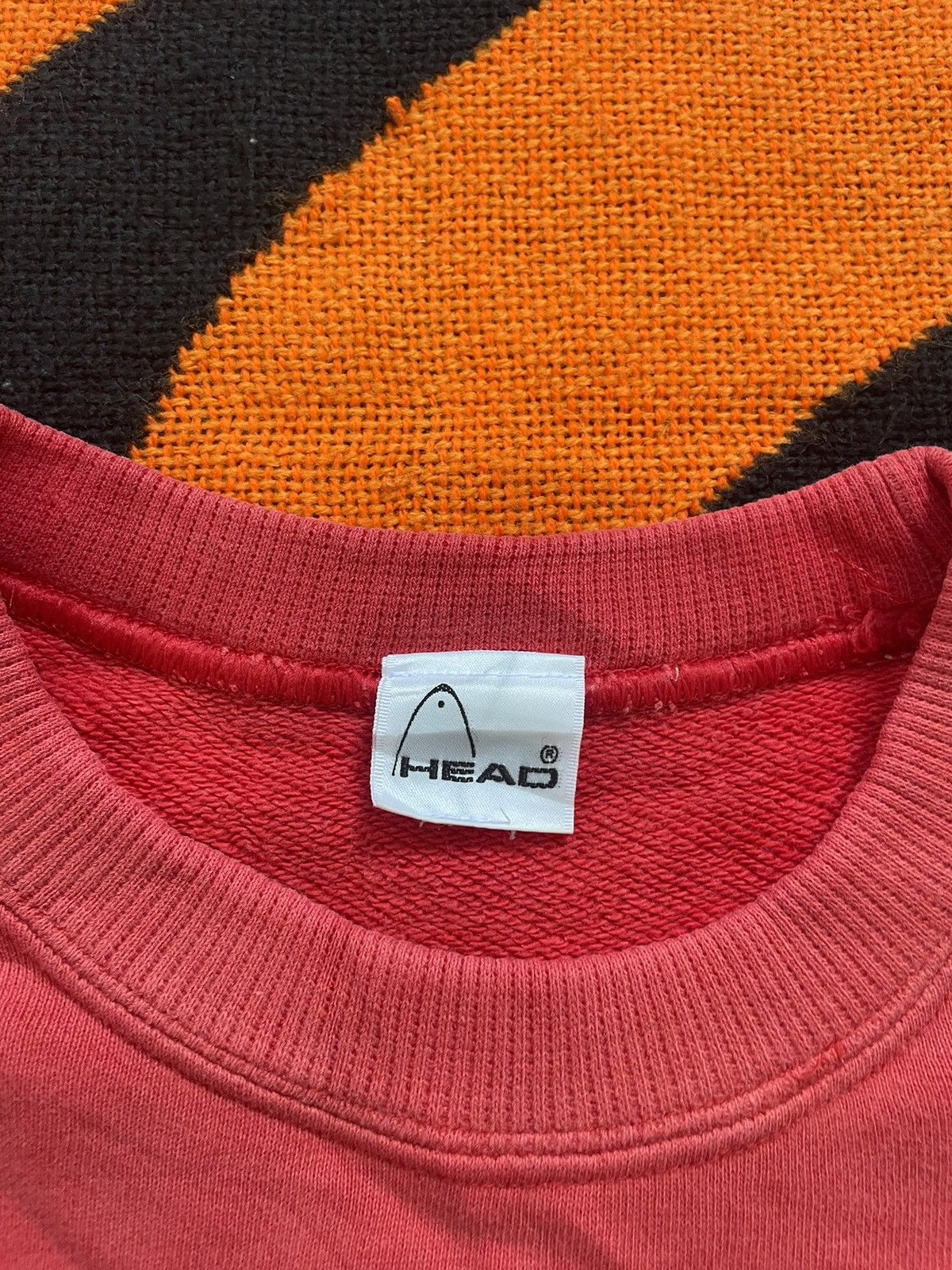 Vintage Vintage Y2K Head Minimal Electric Graphic Design Red Sweater Size US XL / EU 56 / 4 - 3 Thumbnail