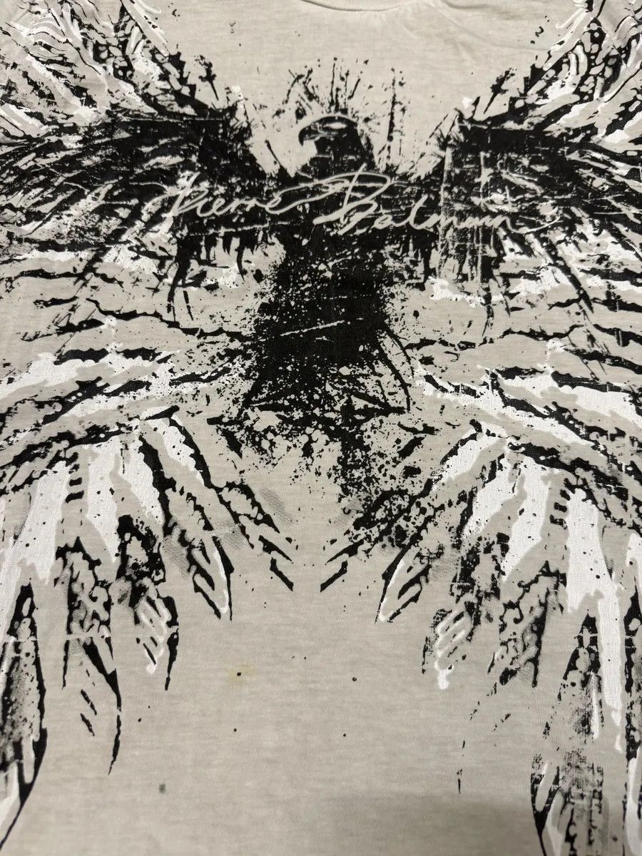 Pierre Balmain 2000s Pierre Balmain Grey Eagle T-Shirt Size US L / EU 52-54 / 3 - 6 Thumbnail